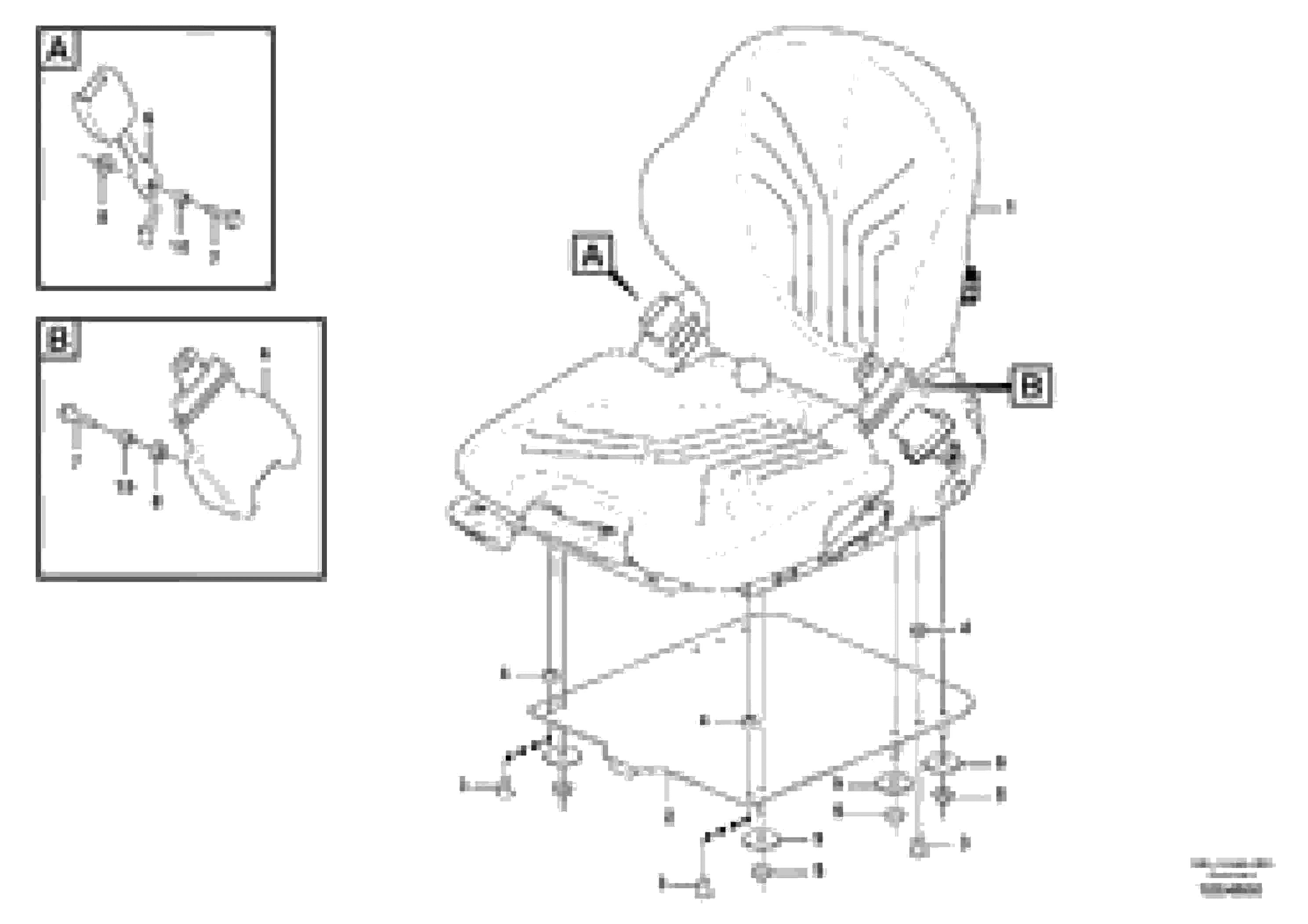 Схема запчастей Volvo EC15C - 82519 Suspended seat EC15C