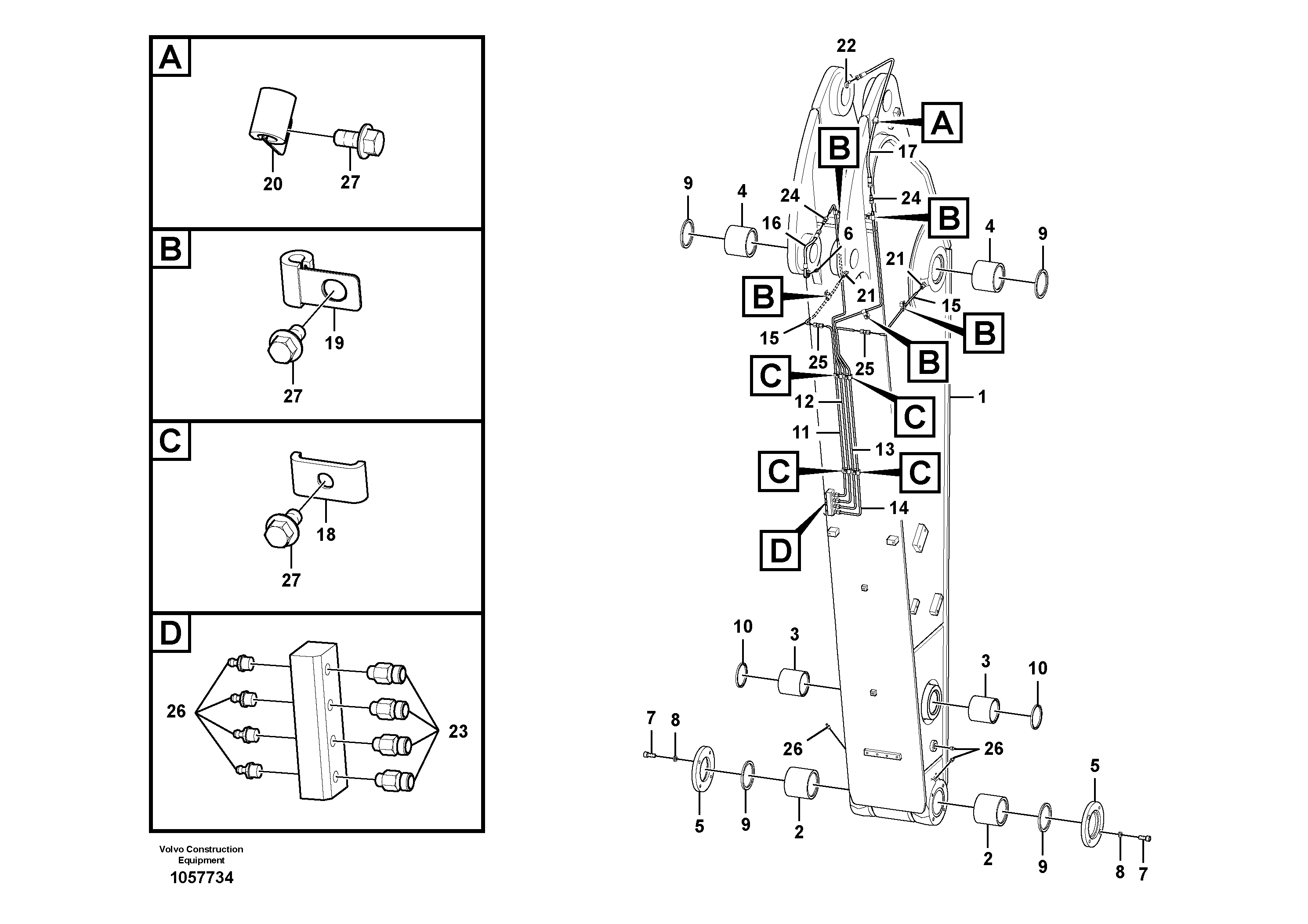 Схема запчастей Volvo EC15C - 91097 Sign plates and decals EC15C