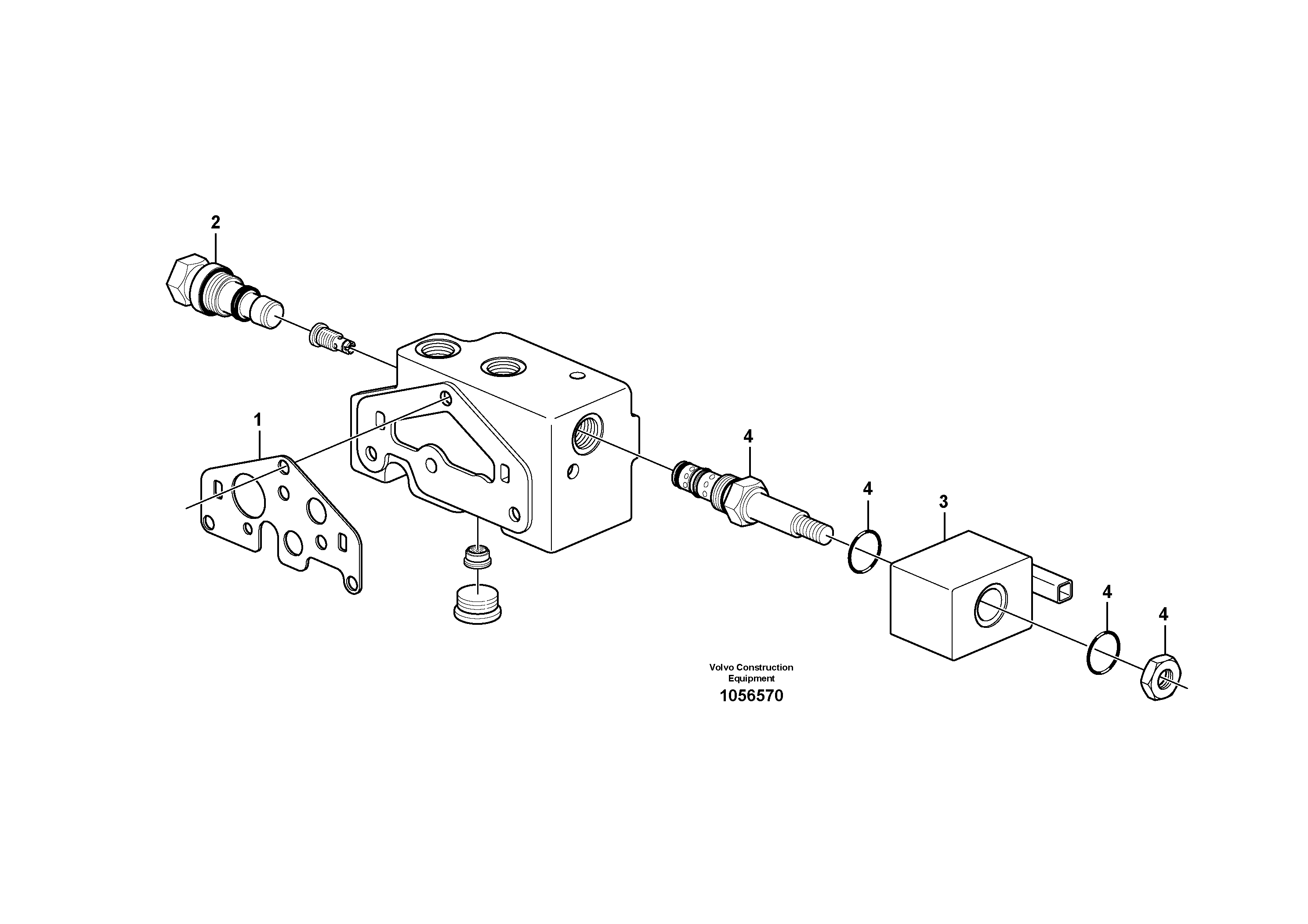 Схема запчастей Volvo EC15C - 78755 Valve section EC15C