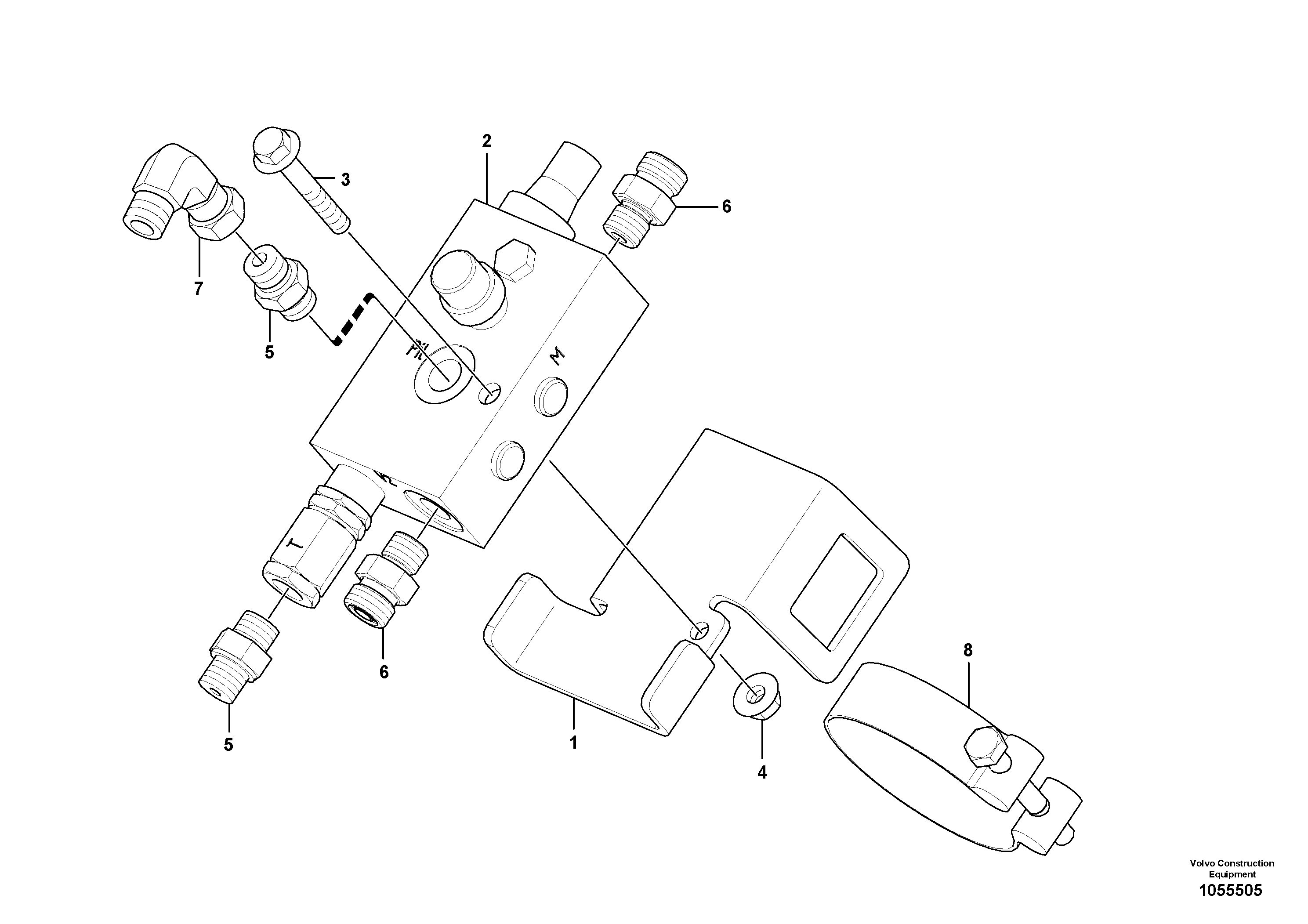 Схема запчастей Volvo EC15C - 85226 Safety valve ( boom cylinder ) EC15C
