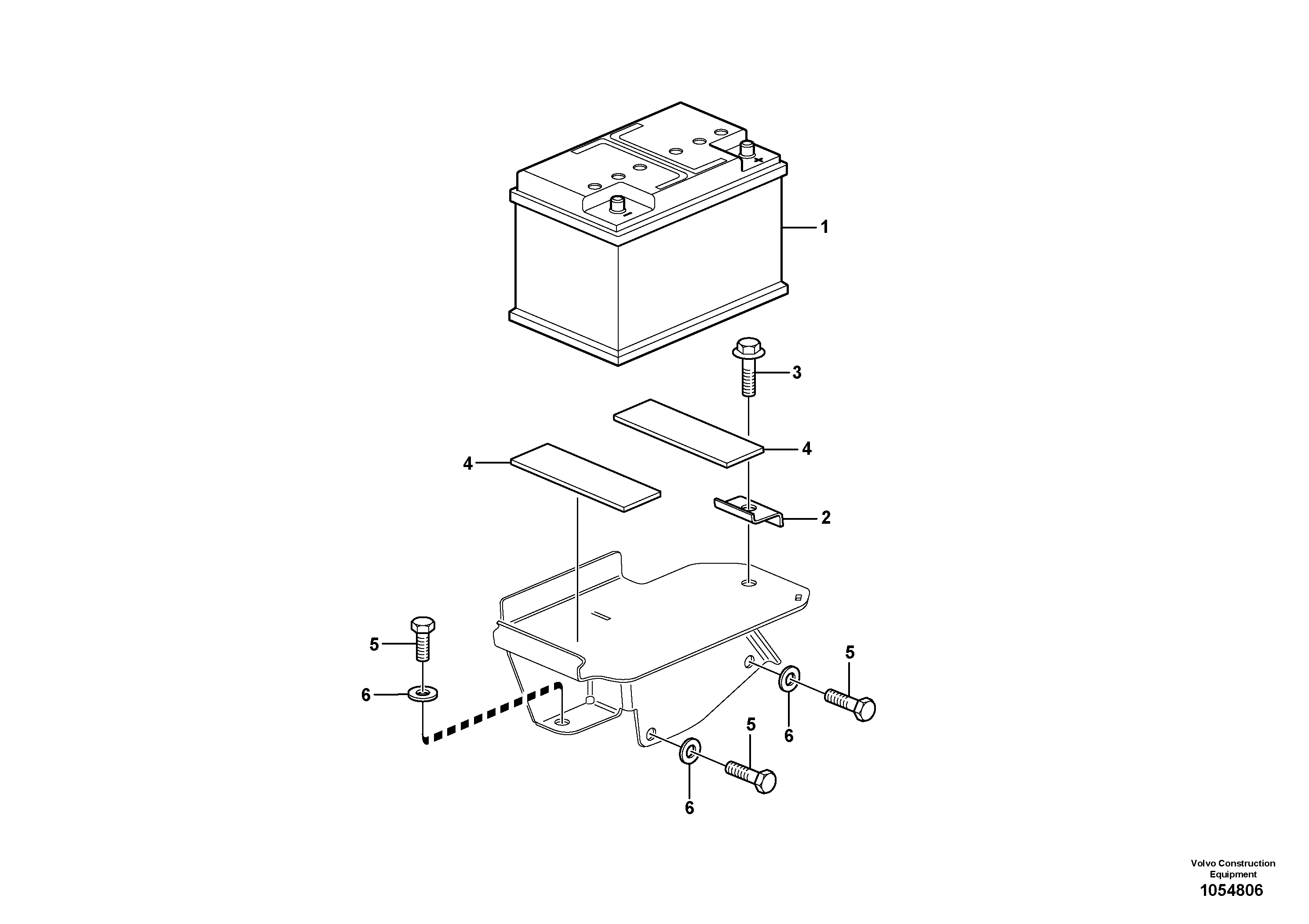 Схема запчастей Volvo EC15C - 88324 Батарея аккумуляторная EC15C