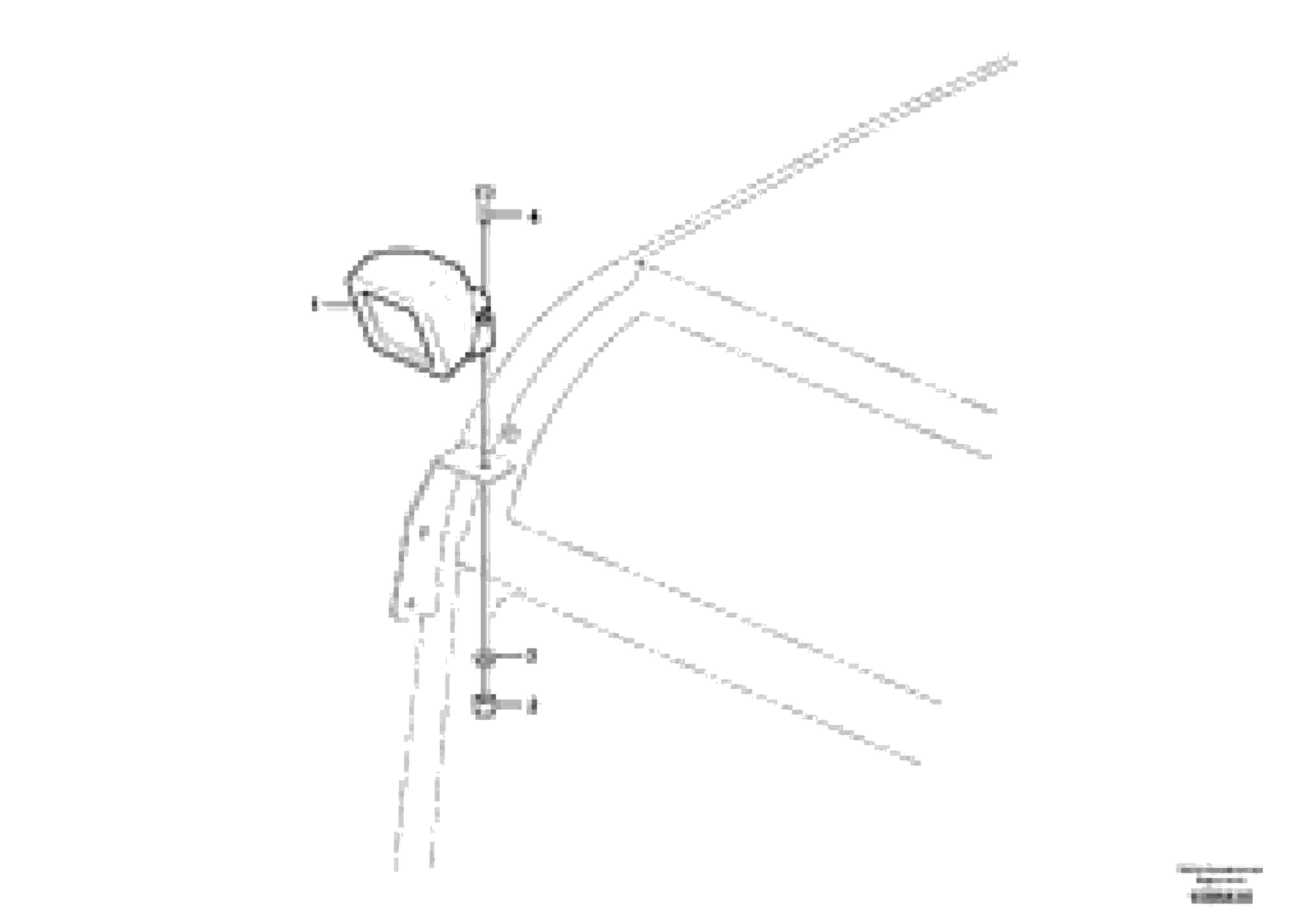 Схема запчастей Volvo EC15C - 77474 Front headlight on cab EC15C
