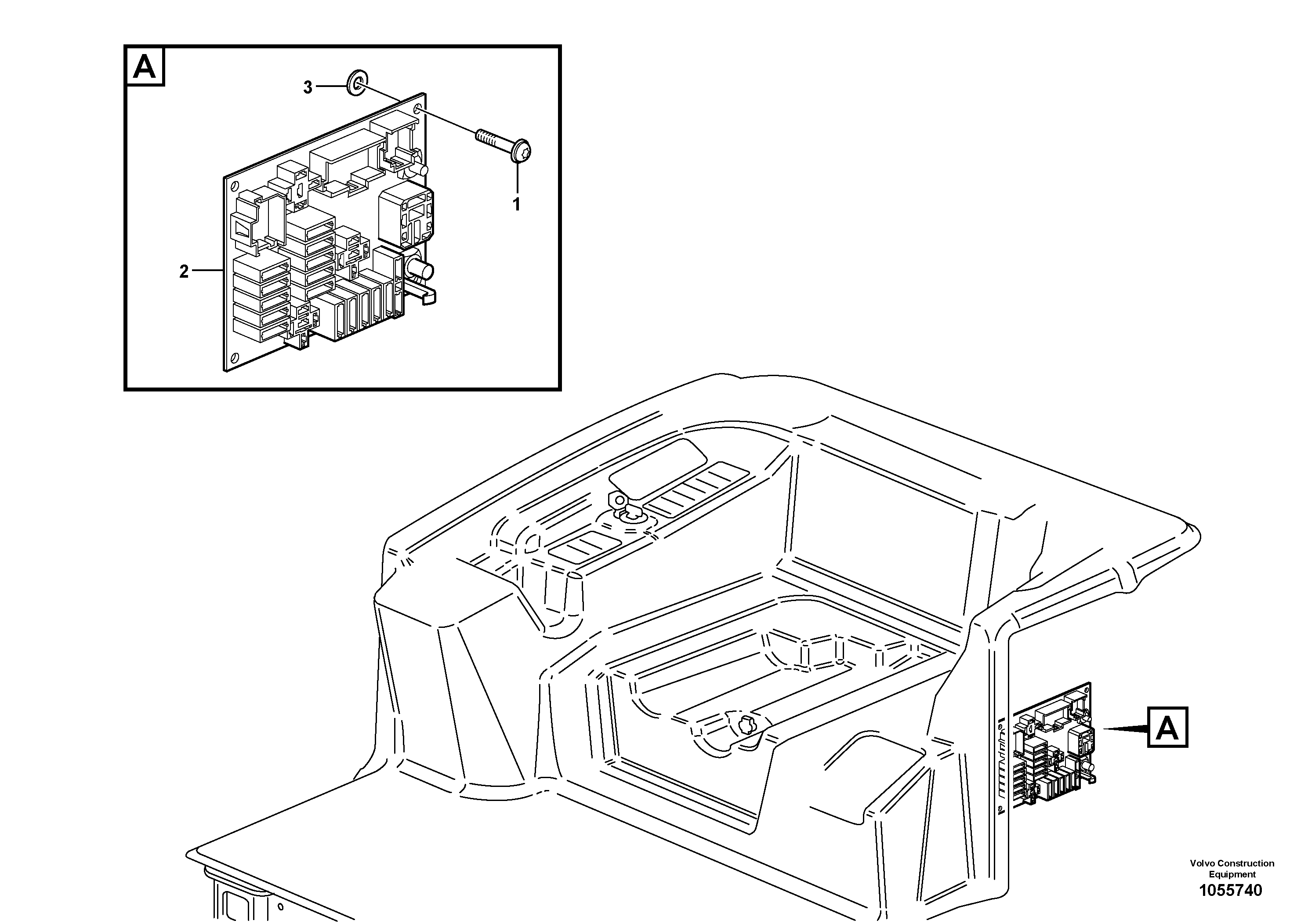 Схема запчастей Volvo EC15C - 79012 Electronic unit EC15C