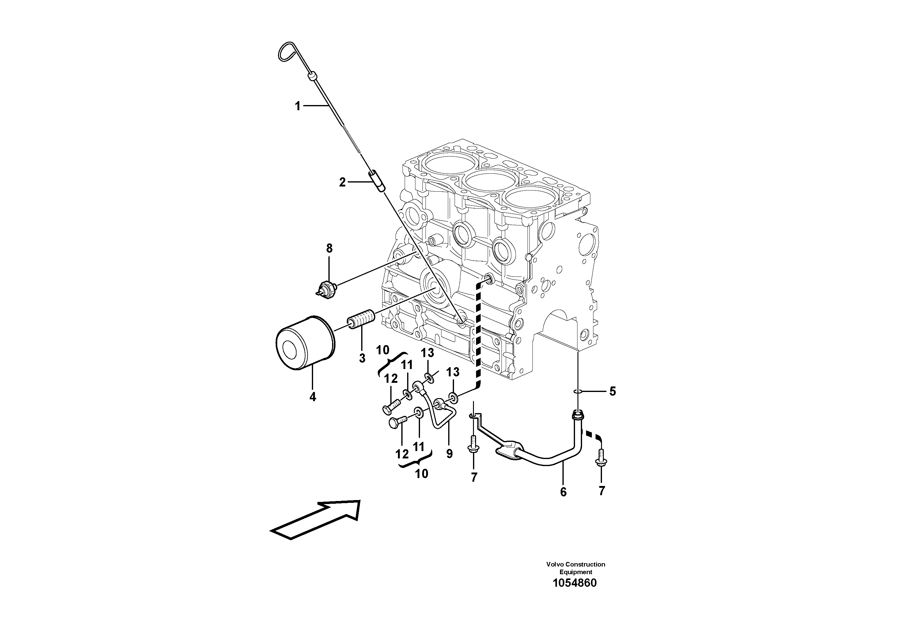 Схема запчастей Volvo EC17C - 69314 Система масляной смазки EC17C