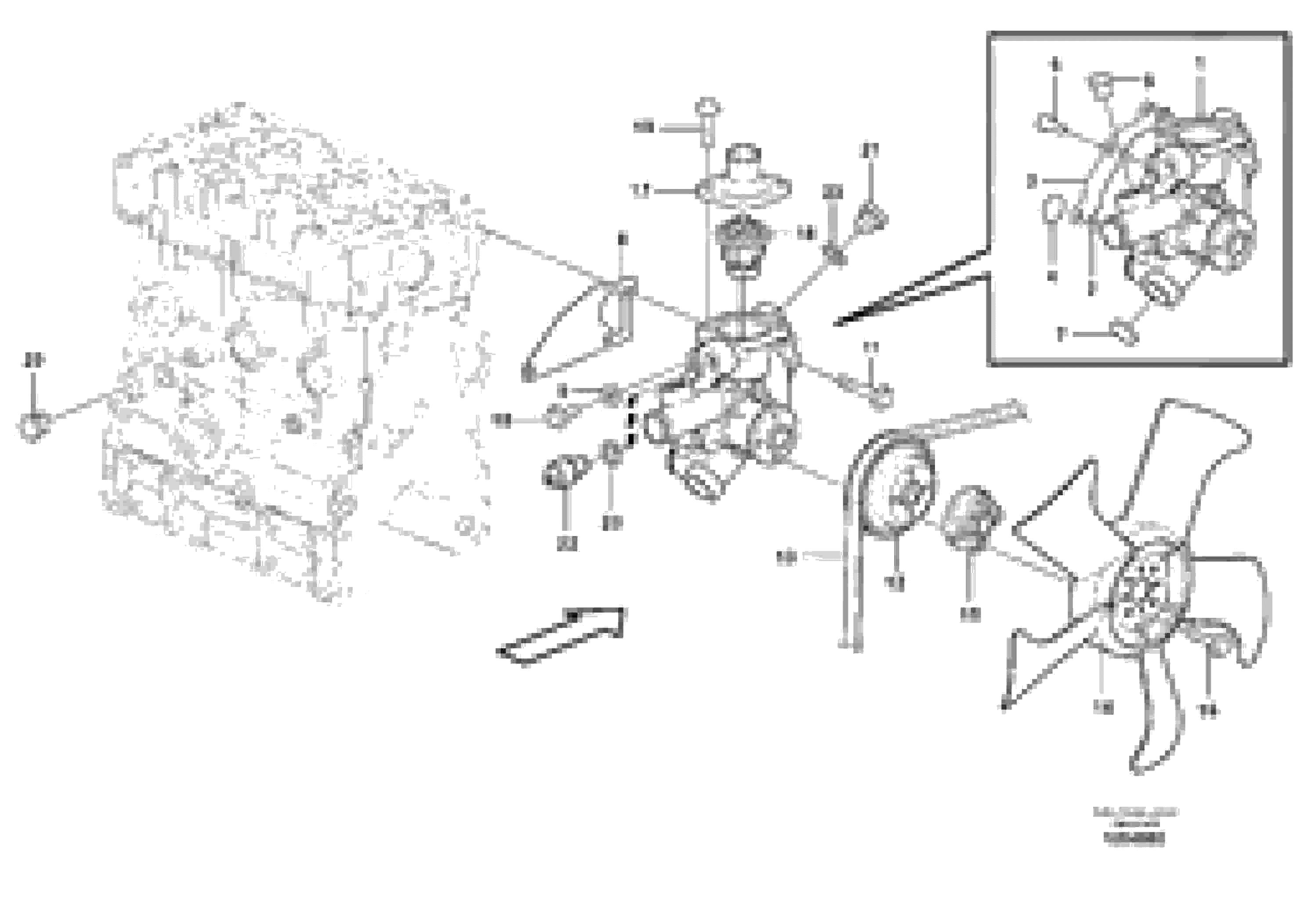 Схема запчастей Volvo EC17C - 69325 Водяной насос EC17C
