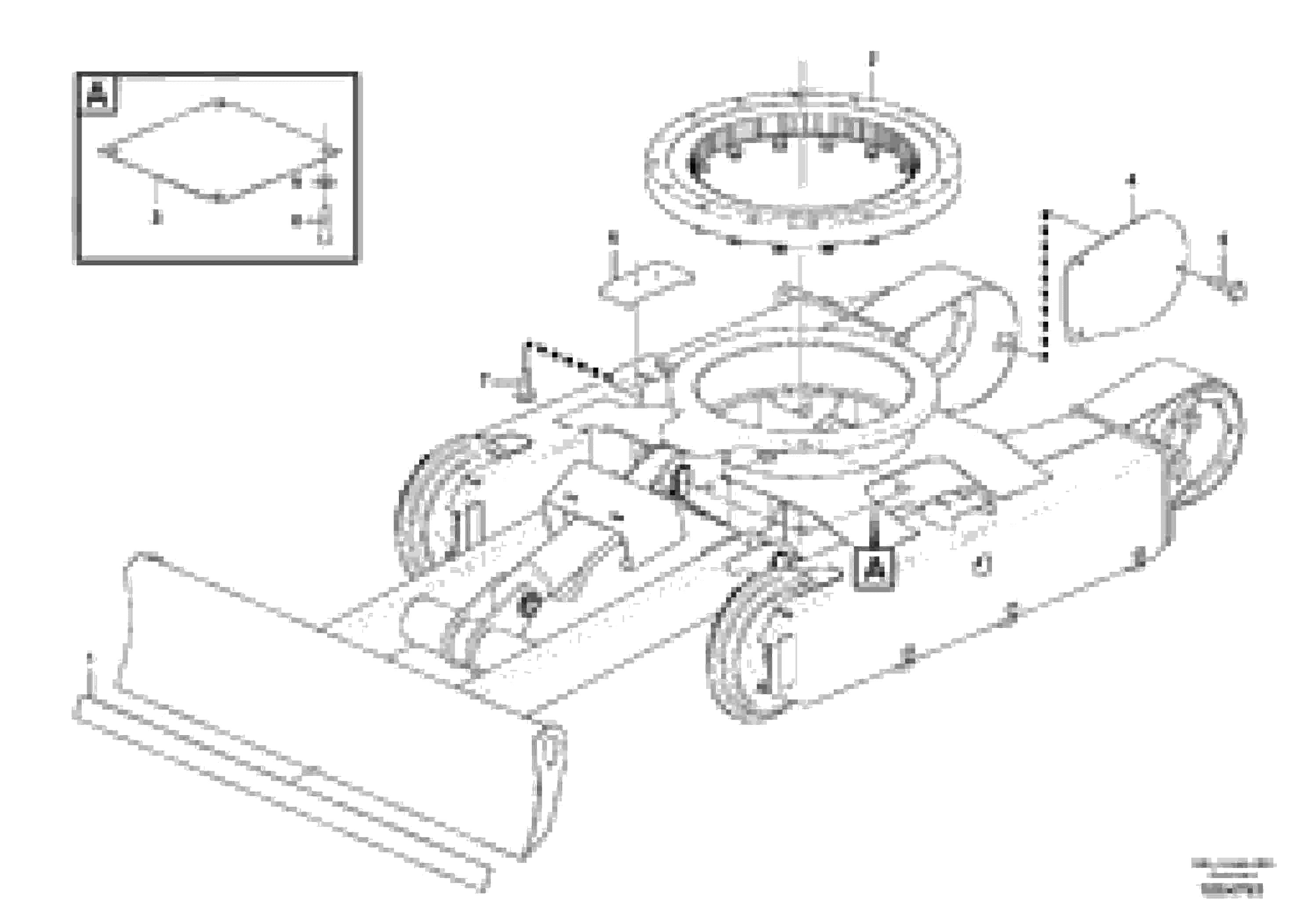 Схема запчастей Volvo EC17C - 70604 Шасси EC17C