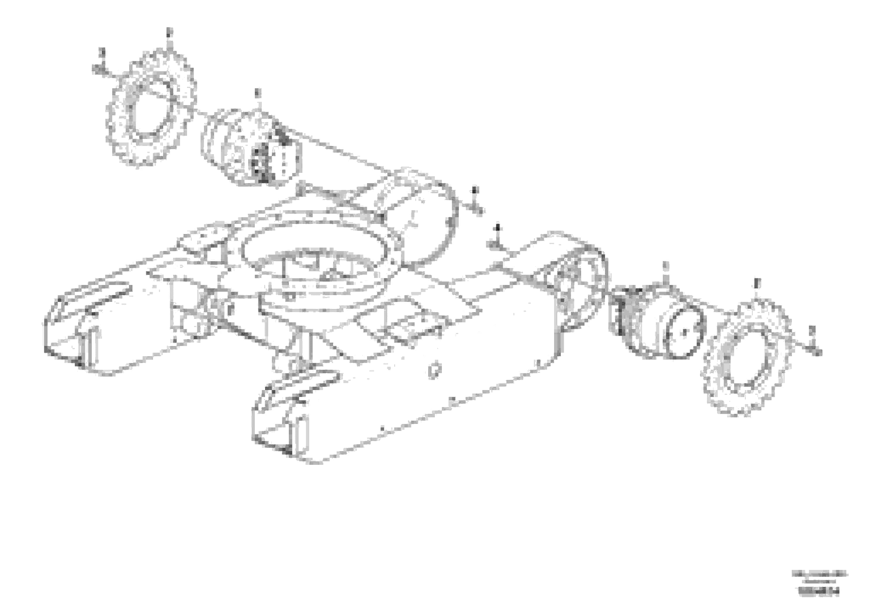 Схема запчастей Volvo EC17C - 70833 Travelling gear motor assy / sprocket EC17C