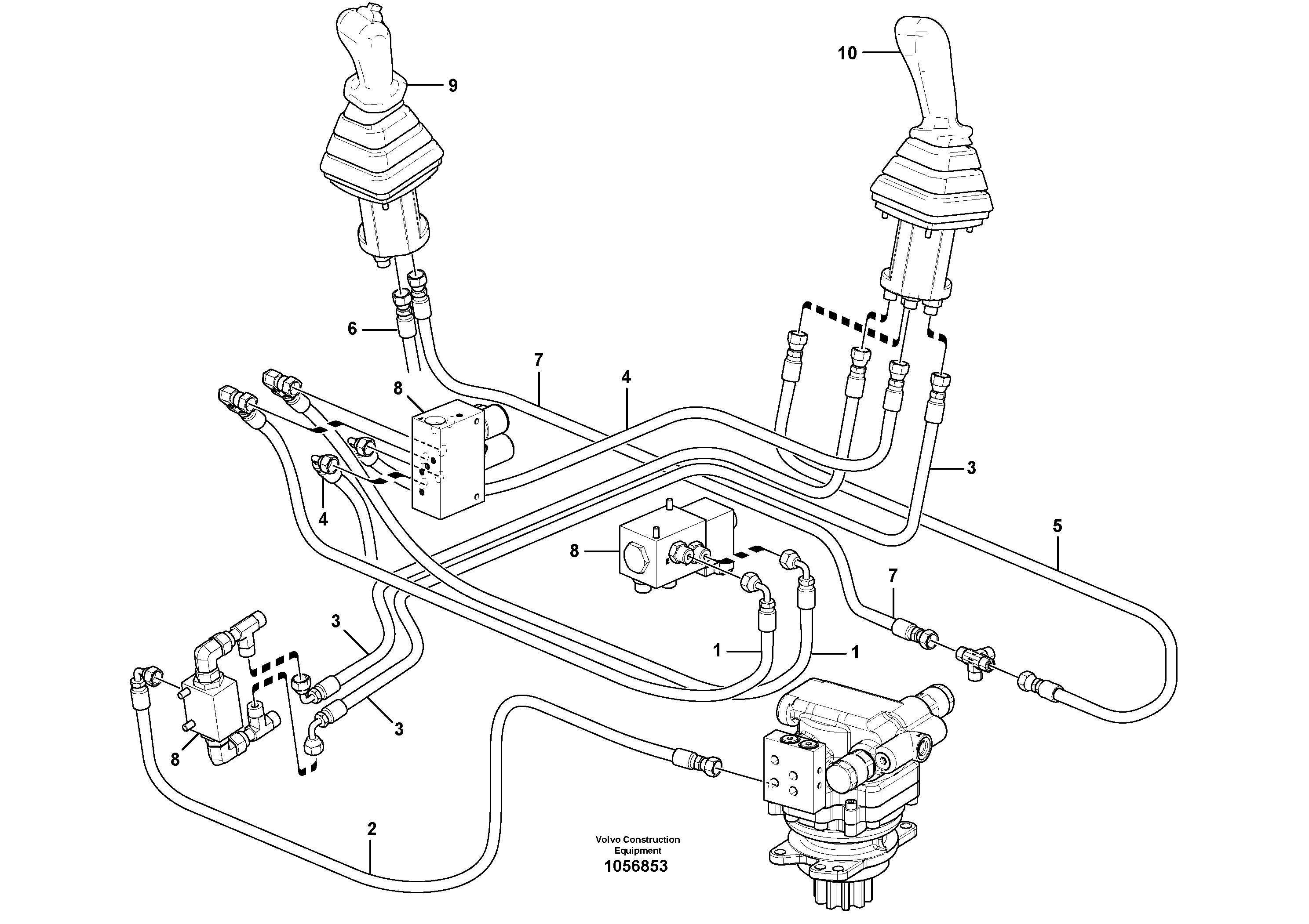 Схема запчастей Volvo EC17C - 72148 Hydraulic circuit ( low pressure ) EC17C