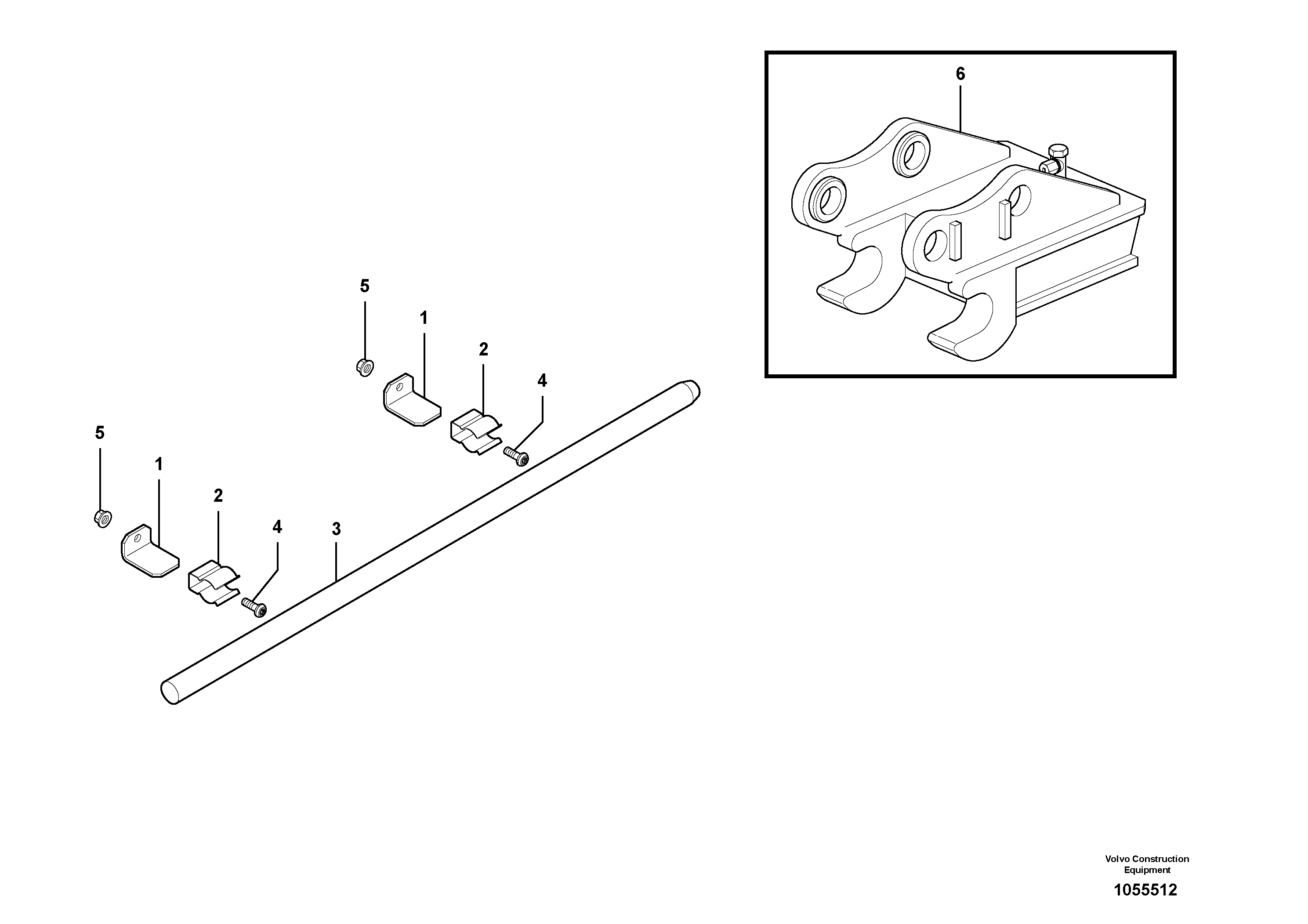 Схема запчастей Volvo EC17C - 67140 Lever EC17C