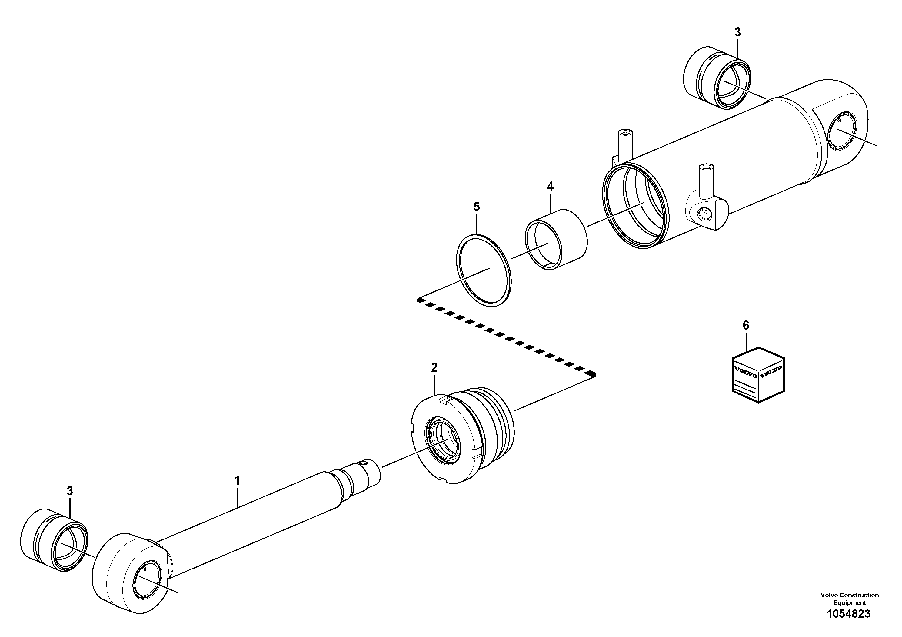 Схема запчастей Volvo EC18C - 67992 Гидроцилиндр отвала EC18C