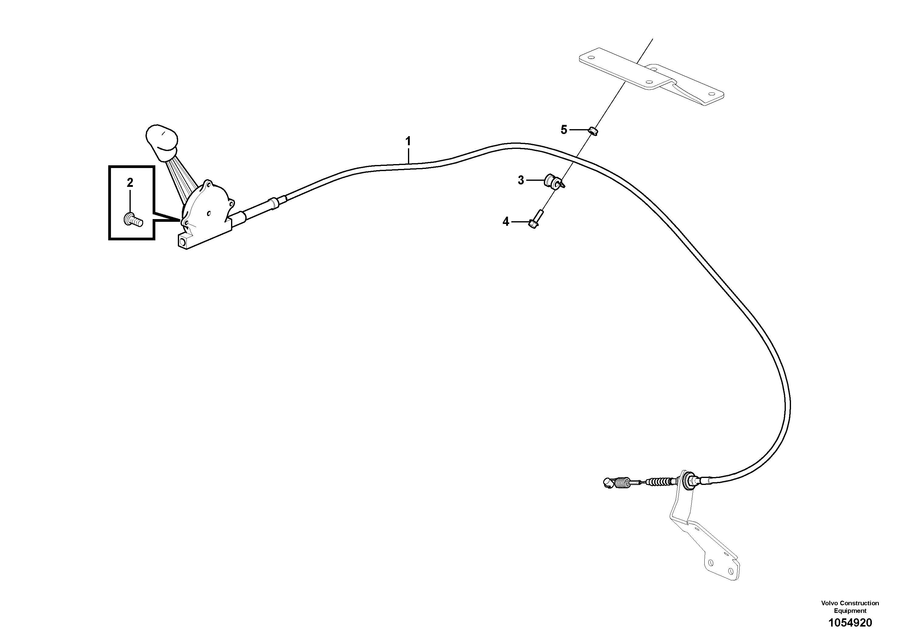 Схема запчастей Volvo EC18C - 68334 Hand throttle EC18C