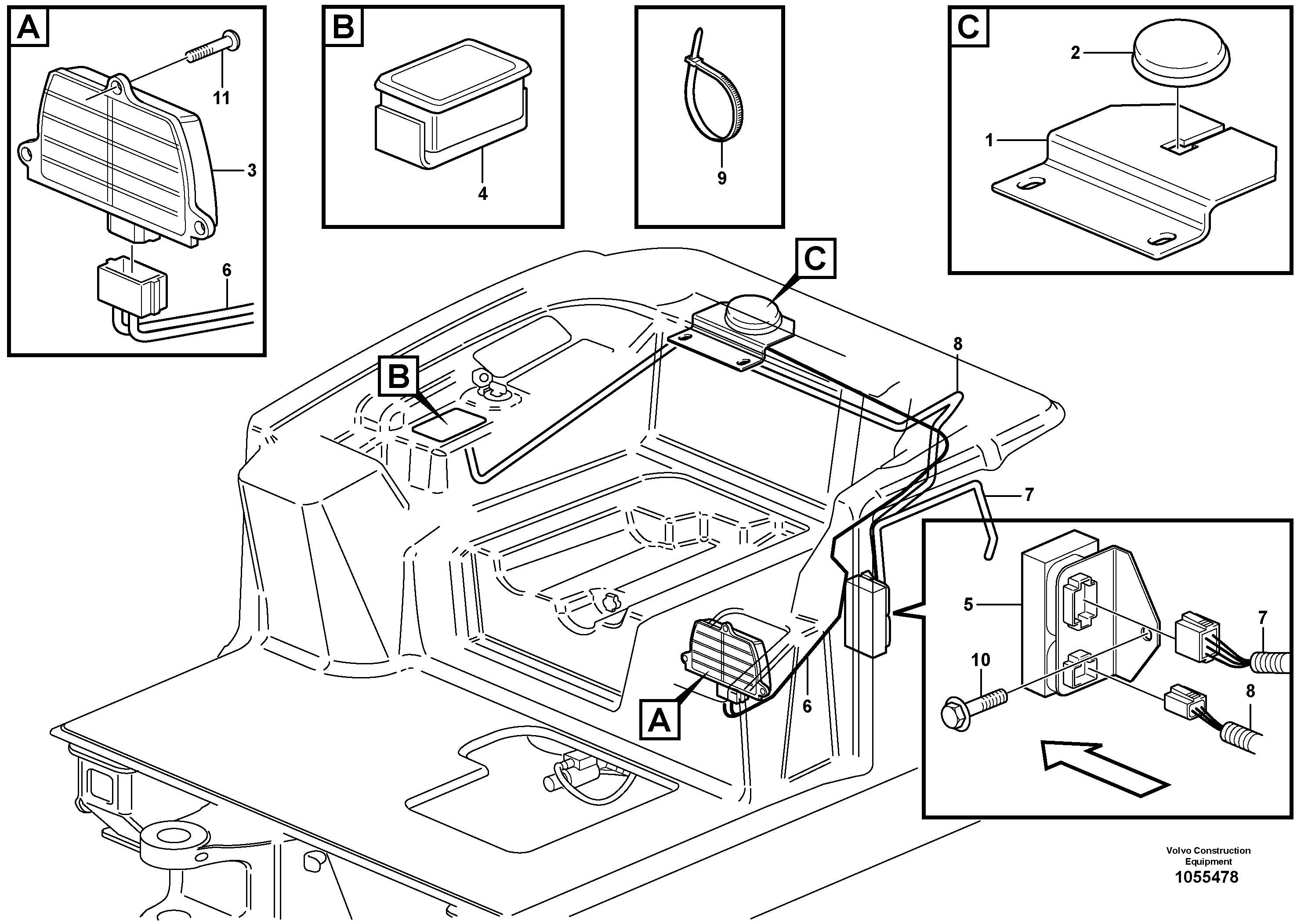 Схема запчастей Volvo EC18C - 97610 System for wireless electronic controlled communication (telematics) EC18C