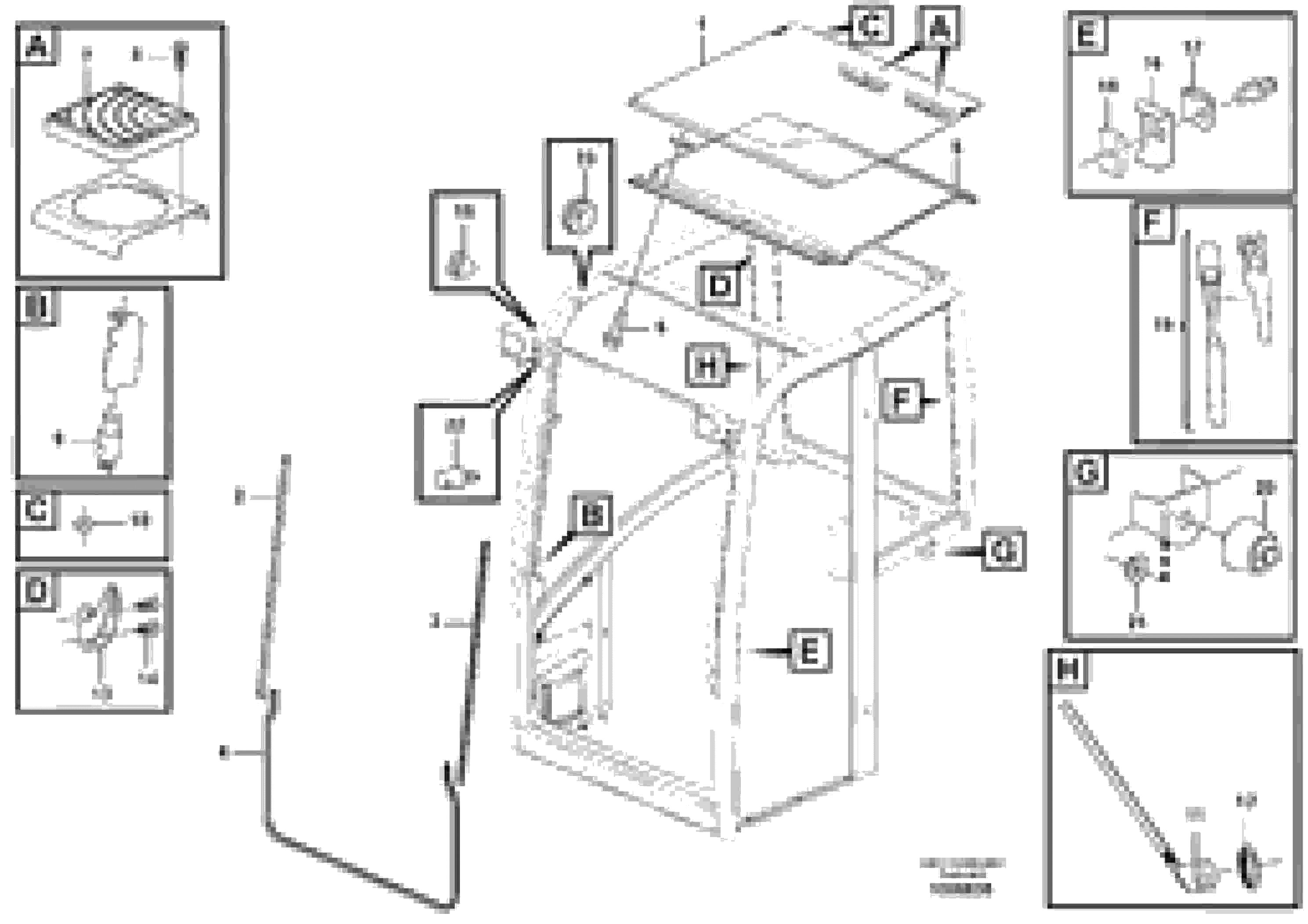 Схема запчастей Volvo EC18C - 70427 Operators cab EC18C