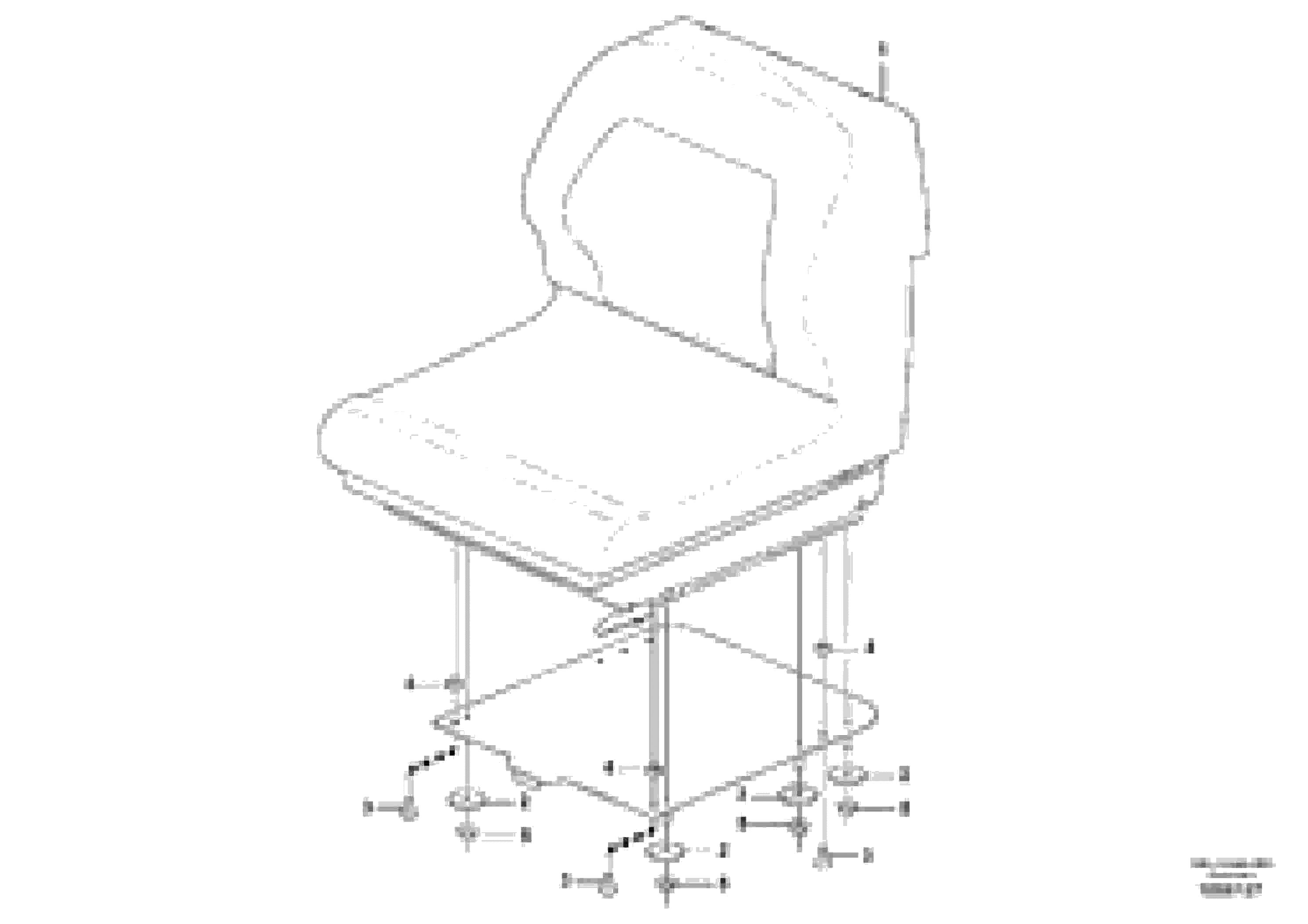 Схема запчастей Volvo EC18C - 73967 Suspended seat EC18C