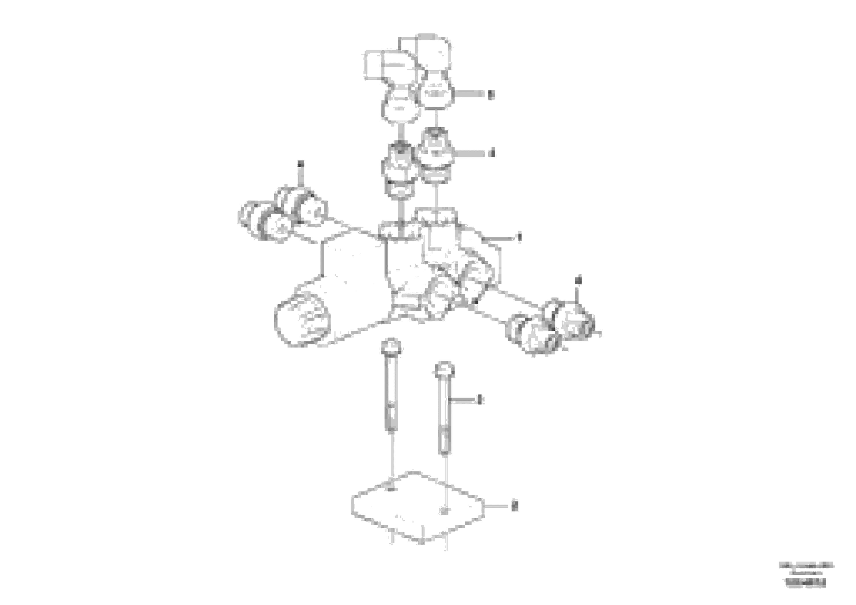 Схема запчастей Volvo EC18C - 102110 Six-way valve EC18C