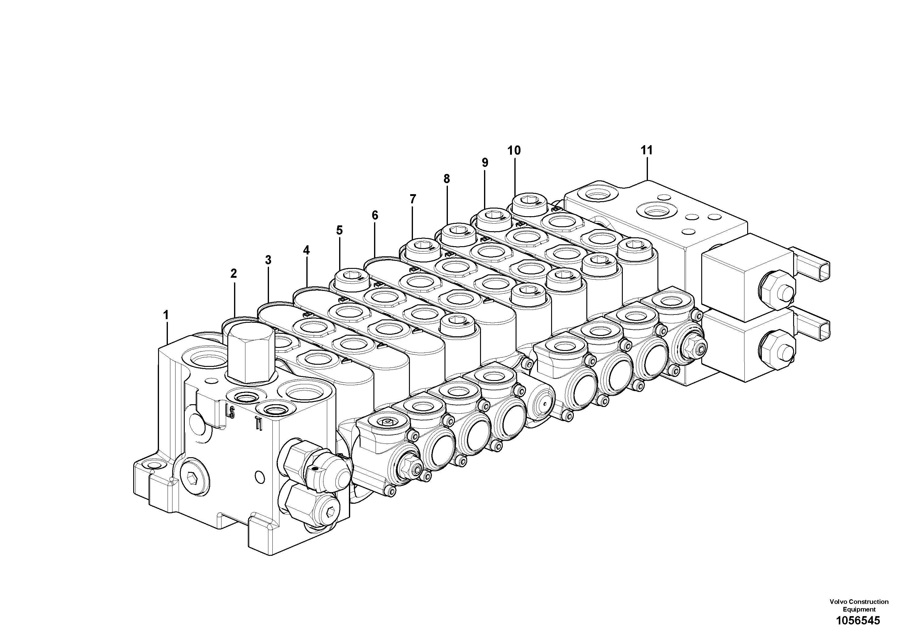 Схема запчастей Volvo EC18C - 68159 Клапан регулирующий (распределительный) EC18C