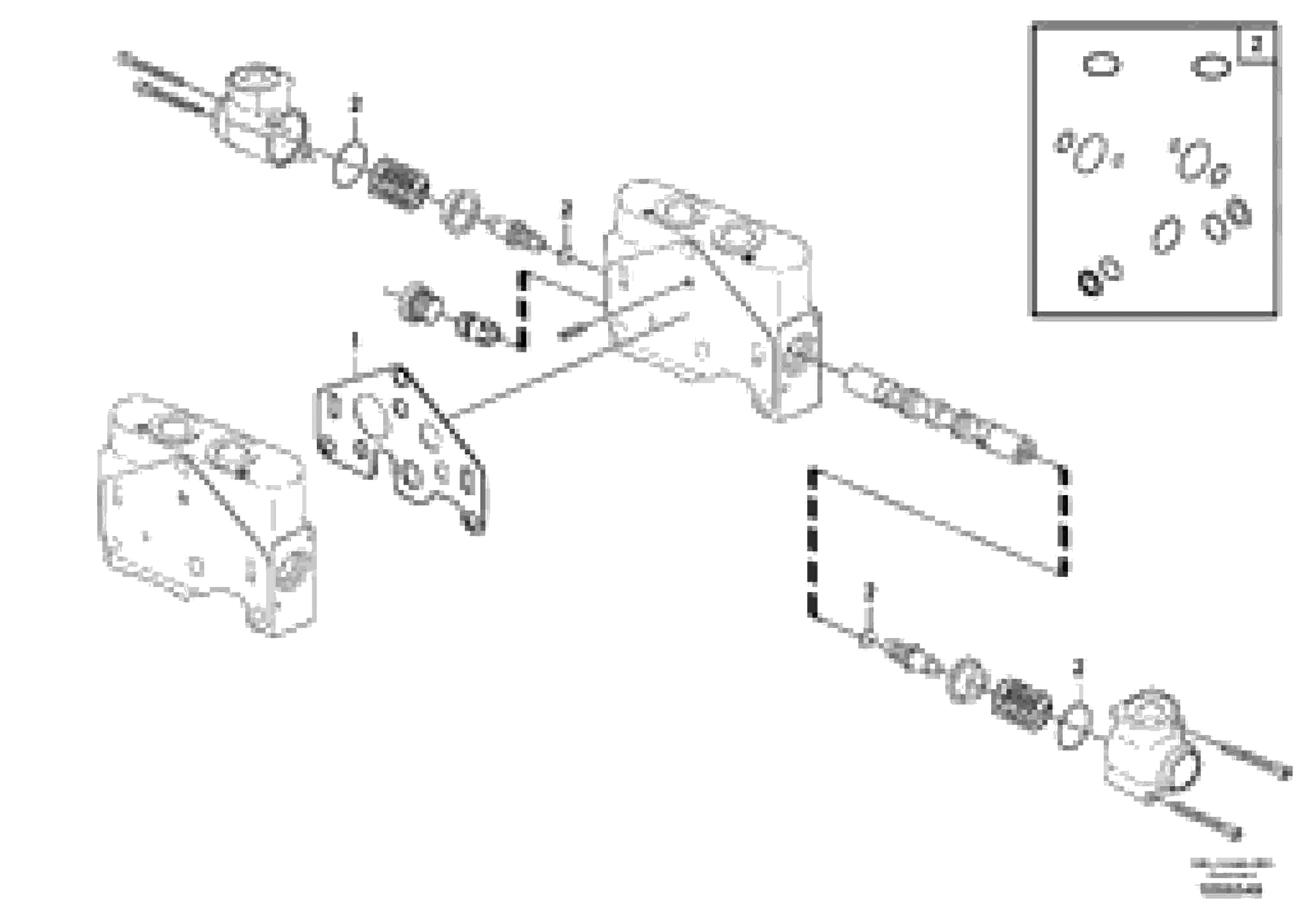 Схема запчастей Volvo EC18C - 71668 Valve section EC18C