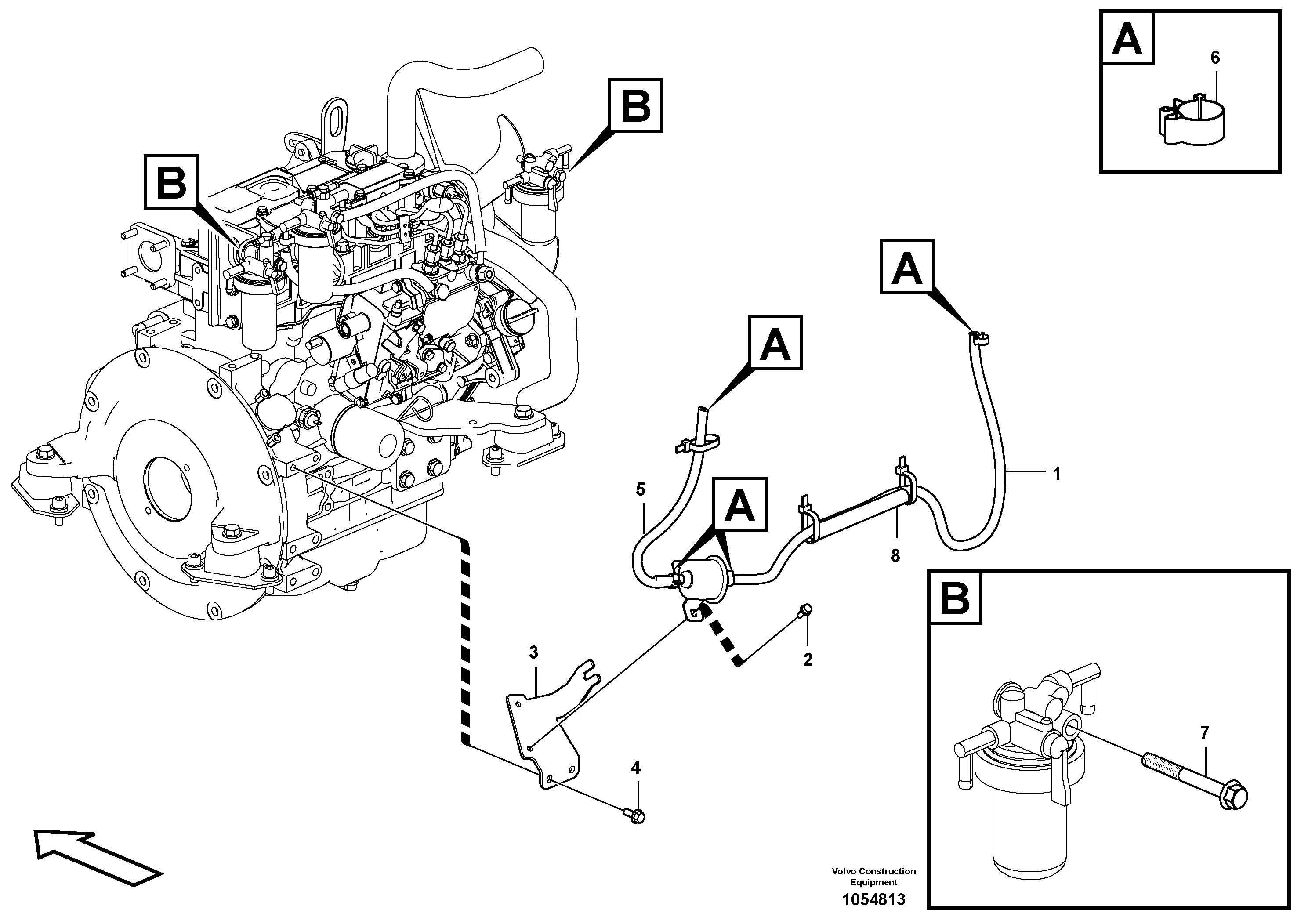 Схема запчастей Volvo EC20C - 73956 Топливная система EC20C