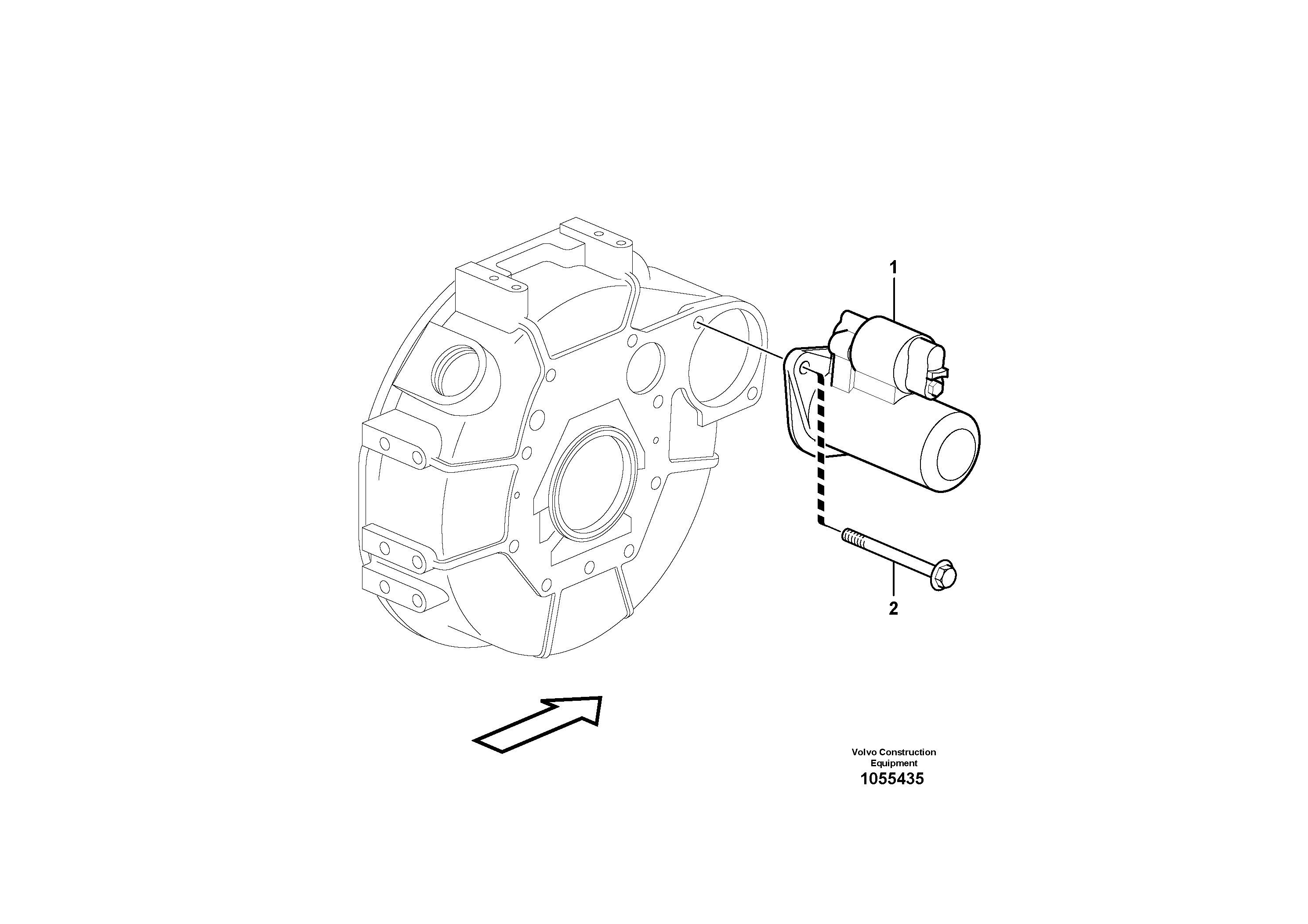 Схема запчастей Volvo EC20C - 68211 Starter motor, mounting EC20C