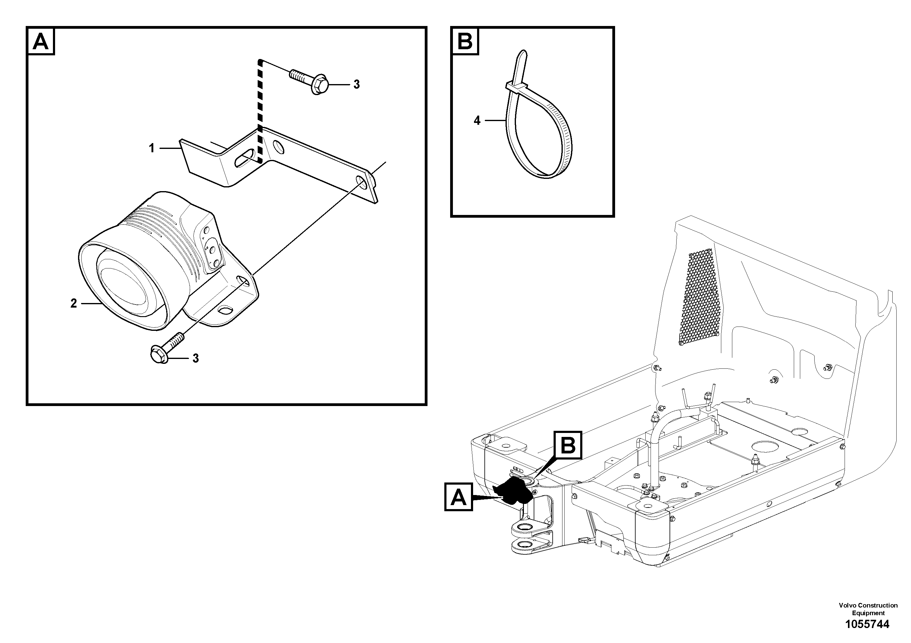 Схема запчастей Volvo EC20C - 68061 Travel alarm, acoustic EC20C