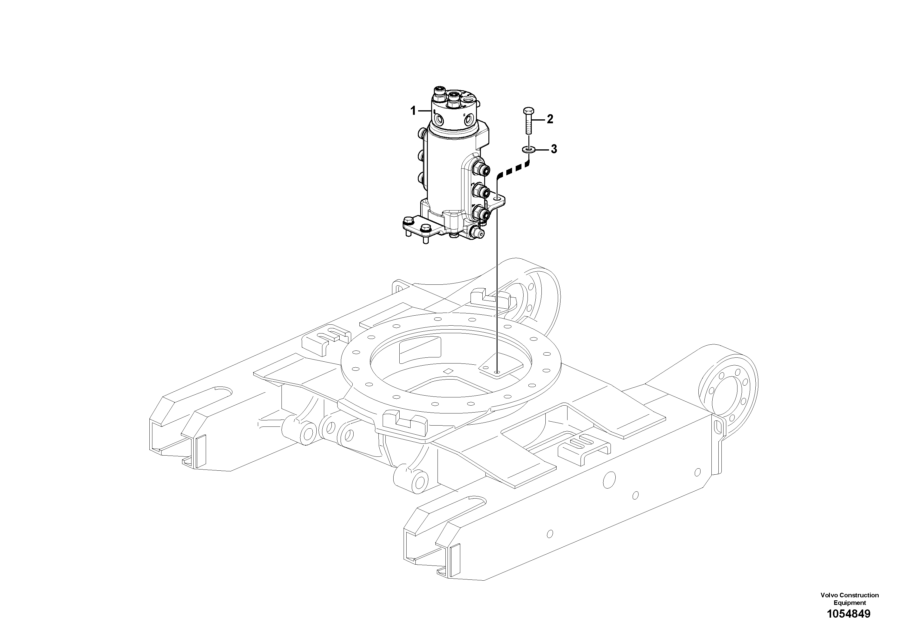 Схема запчастей Volvo EC20C - 75145 Swivel joint equipment EC20C