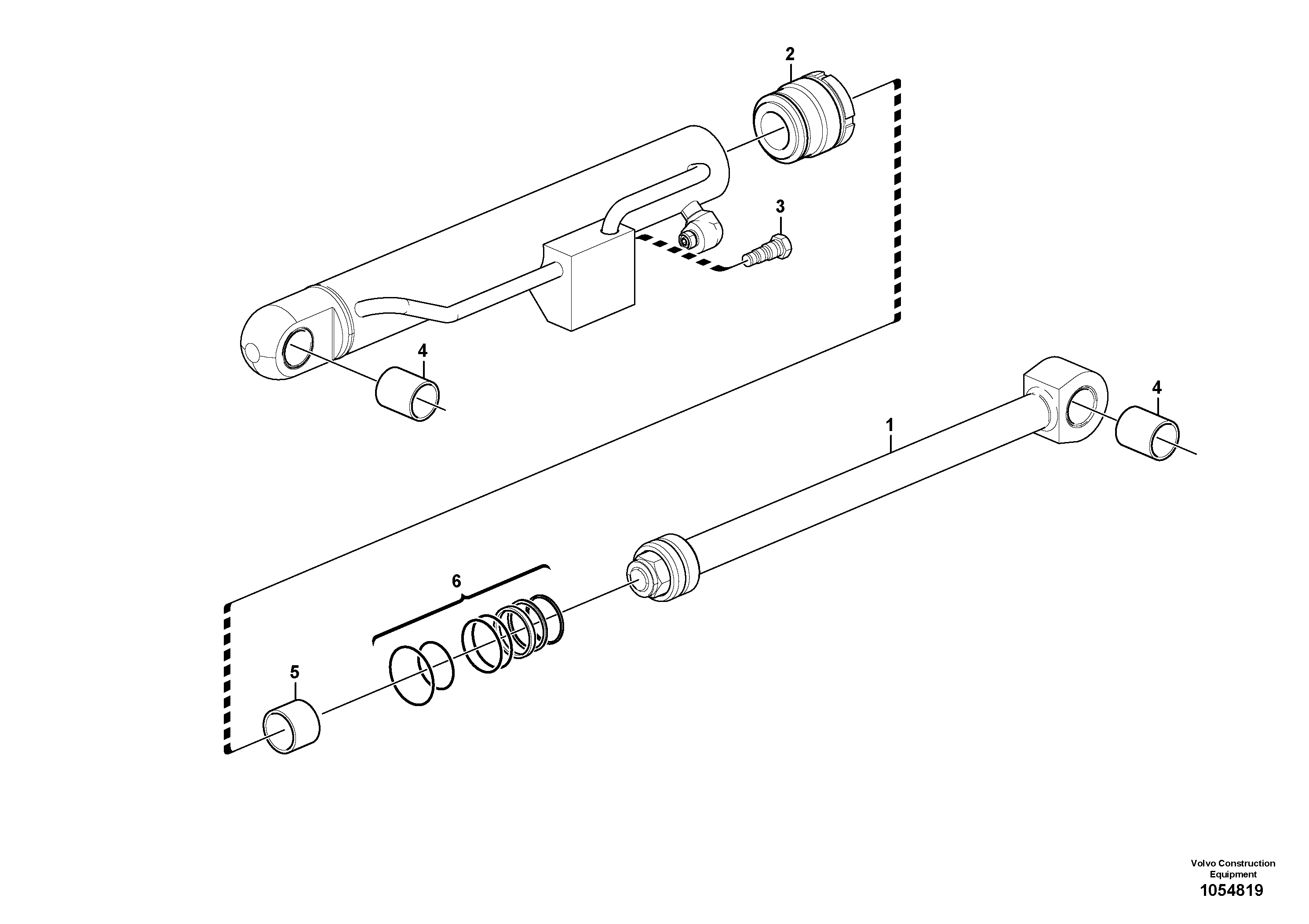 Схема запчастей Volvo EC20C - 68021 Variable track cylinder EC20C