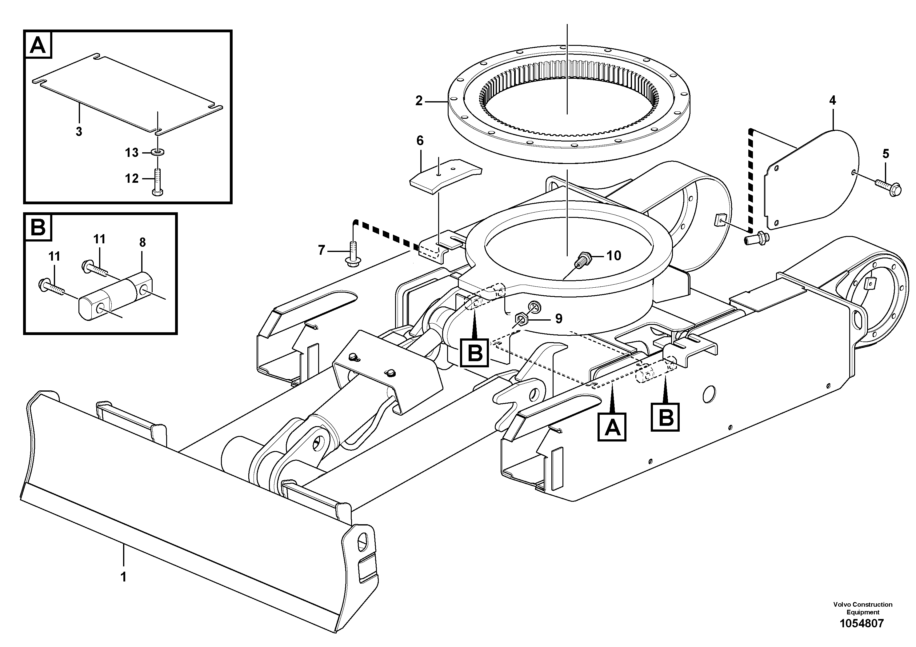Схема запчастей Volvo EC20C - 74823 Шасси EC20C