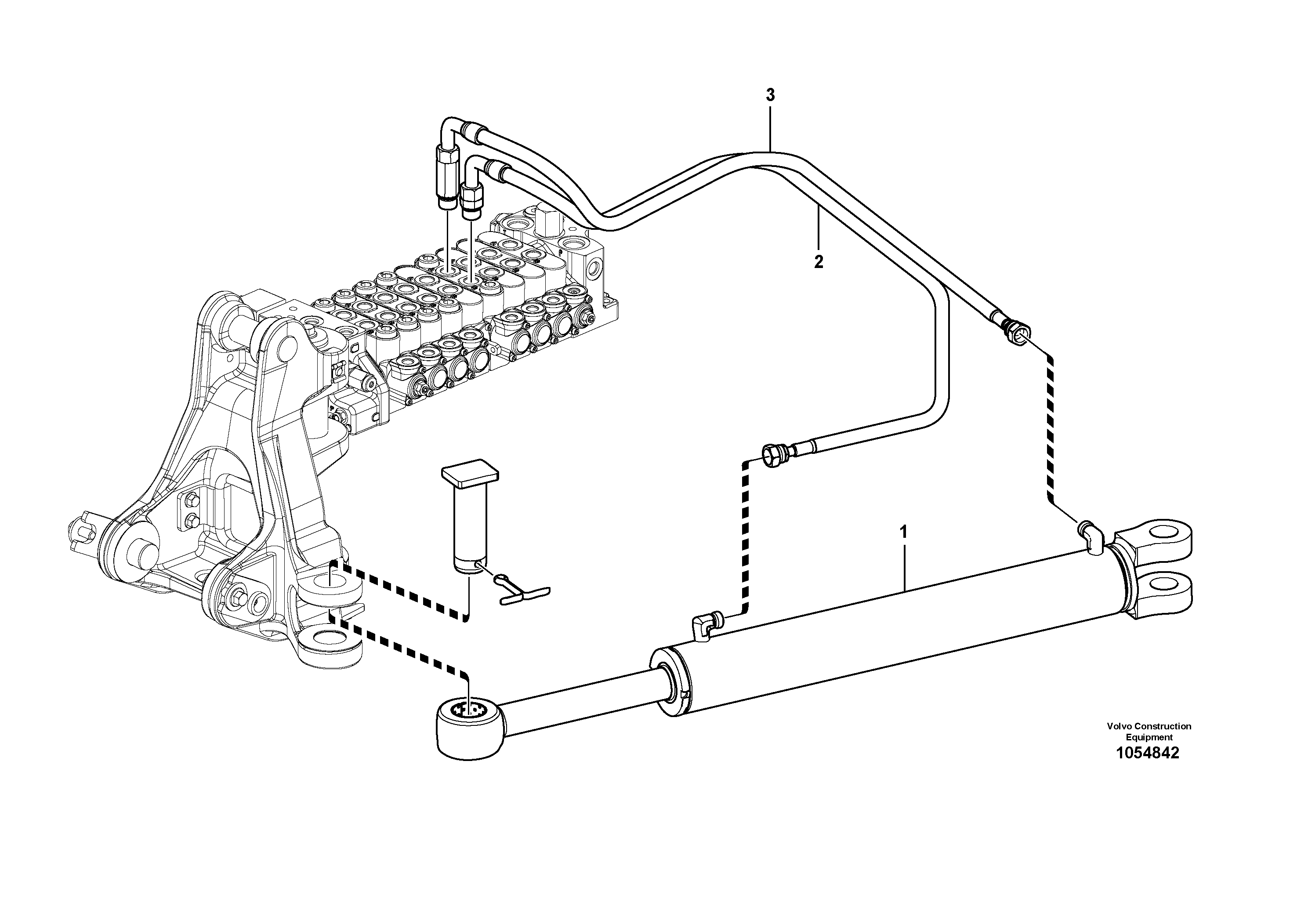 Схема запчастей Volvo EC20C - 67921 Hydraulic circuit, upper frame EC20C