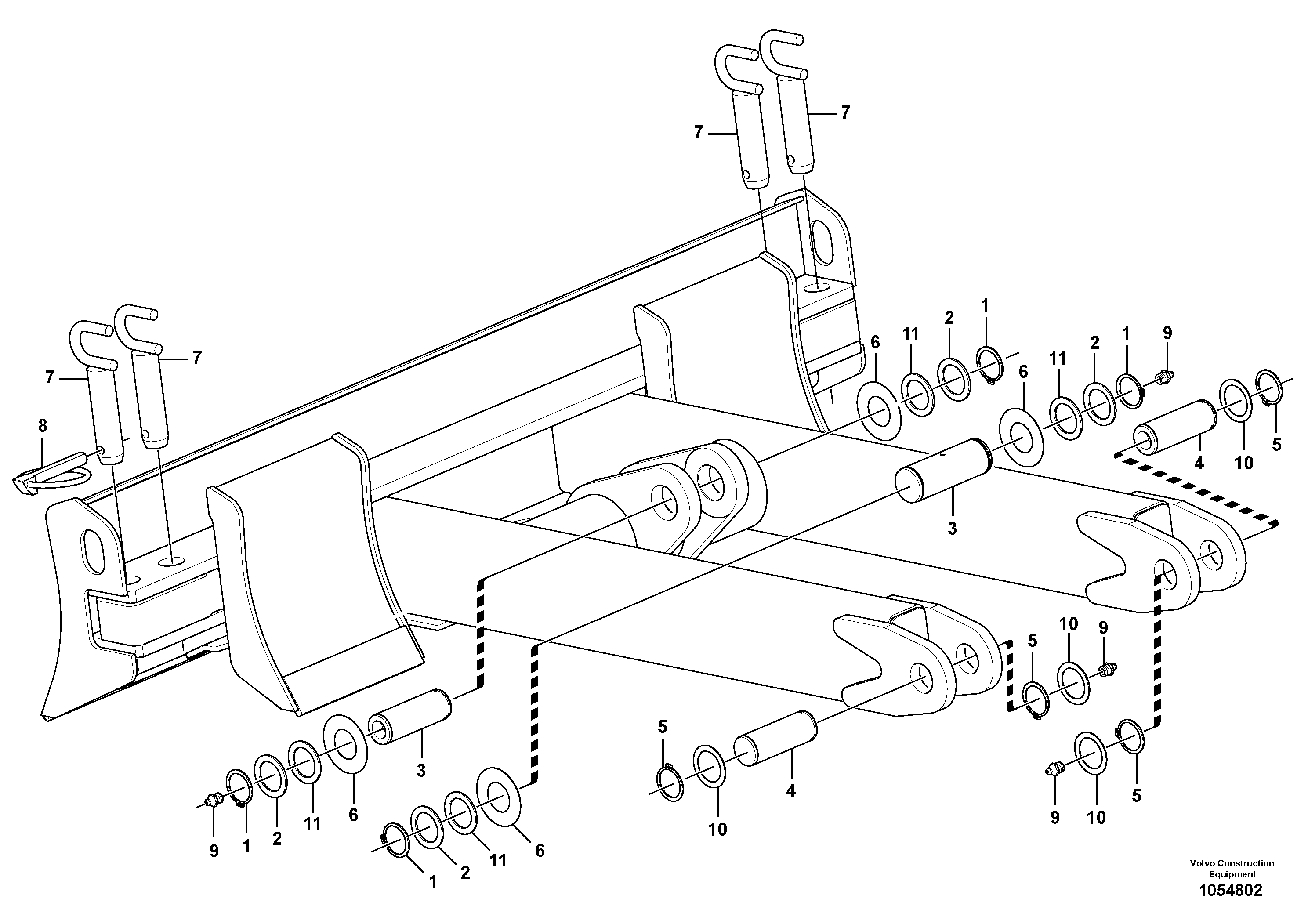 Схема запчастей Volvo EC20C - 95679 Лезвие отвала (аутригера) EC20C