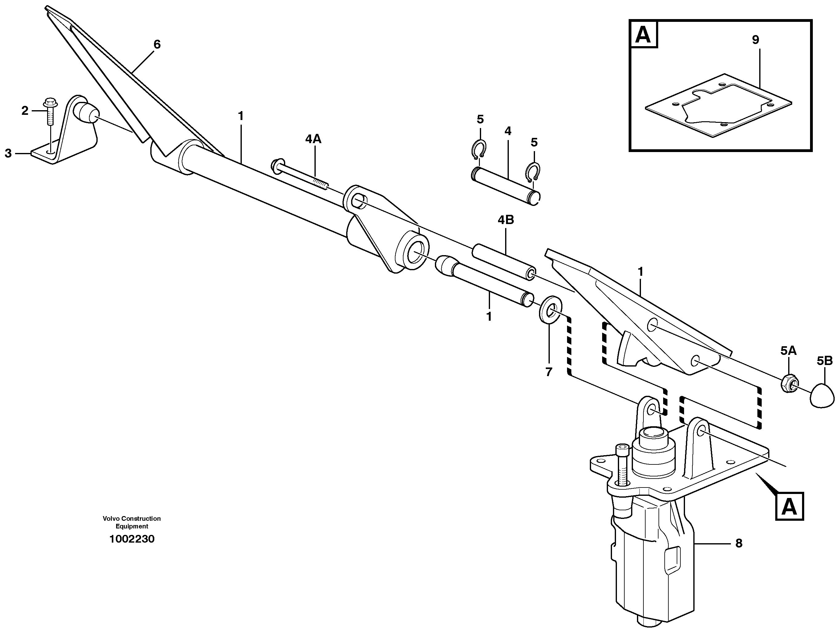 Схема запчастей Volvo L220E - 30633 Dual brake pedals L220E SER NO 2001 - 3999