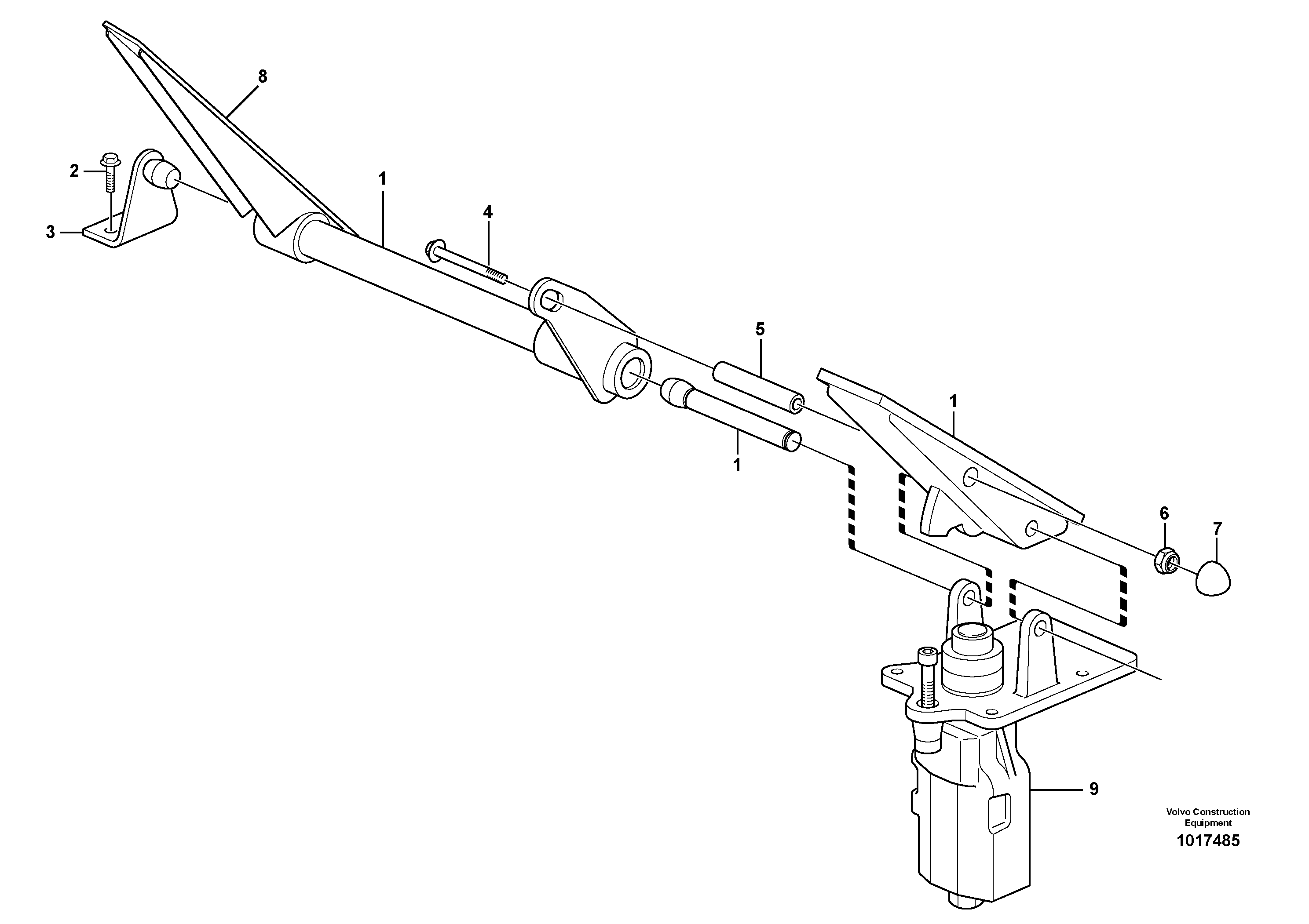 Схема запчастей Volvo L220E - 6829 Dual brake pedals L220E SER NO 4003 - 5020
