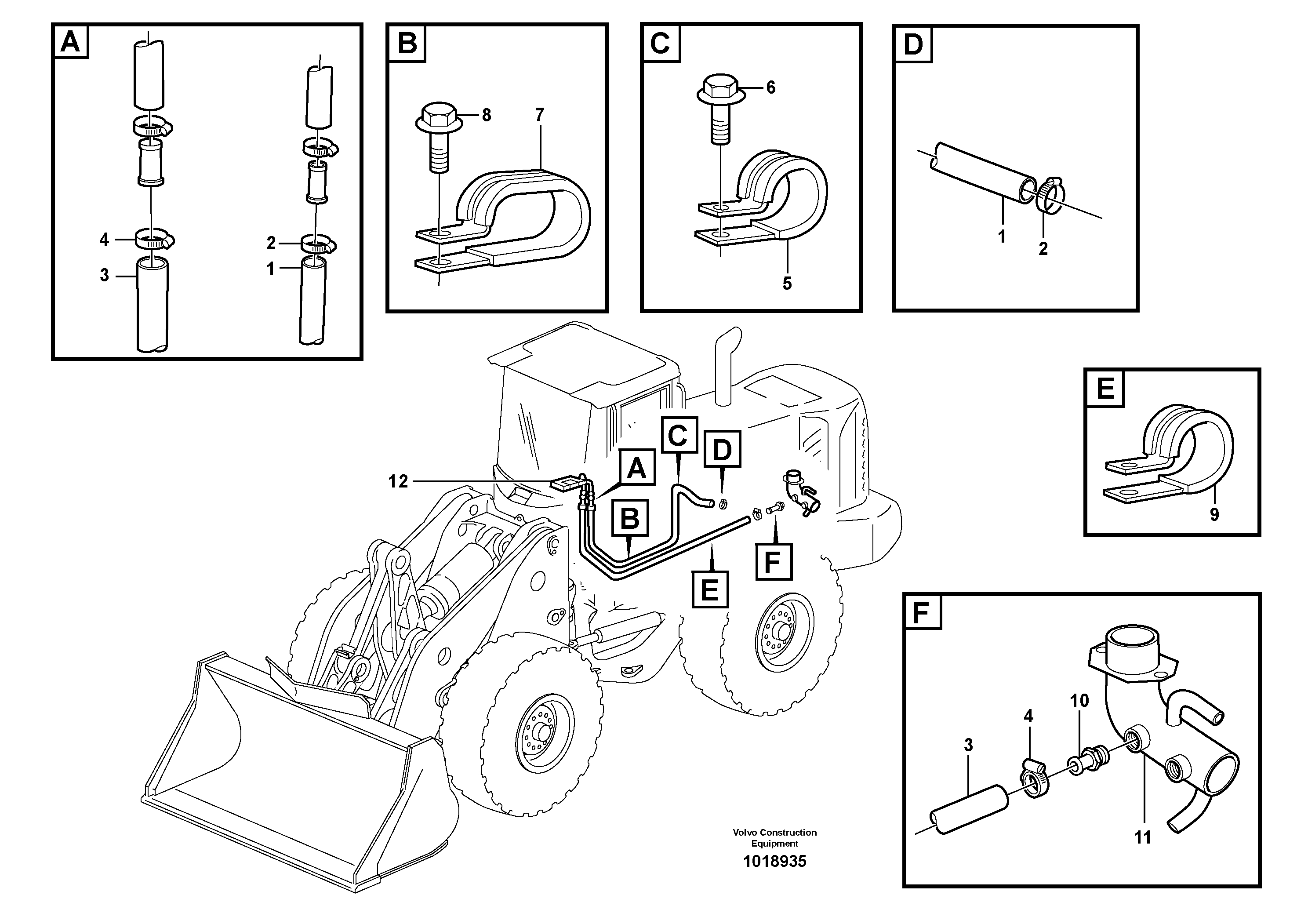 Схема запчастей Volvo L220E - 84848 Система отопления (обогрева) L220E SER NO 4003 - 5020
