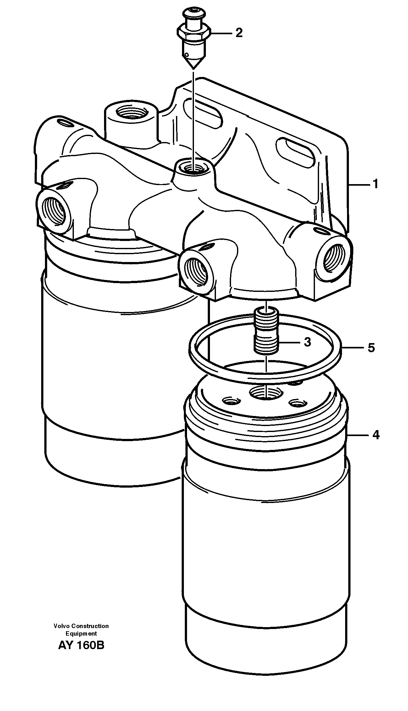 Схема запчастей Volvo L220D - 21395 Фильтр топливный L220D SER NO 1001-