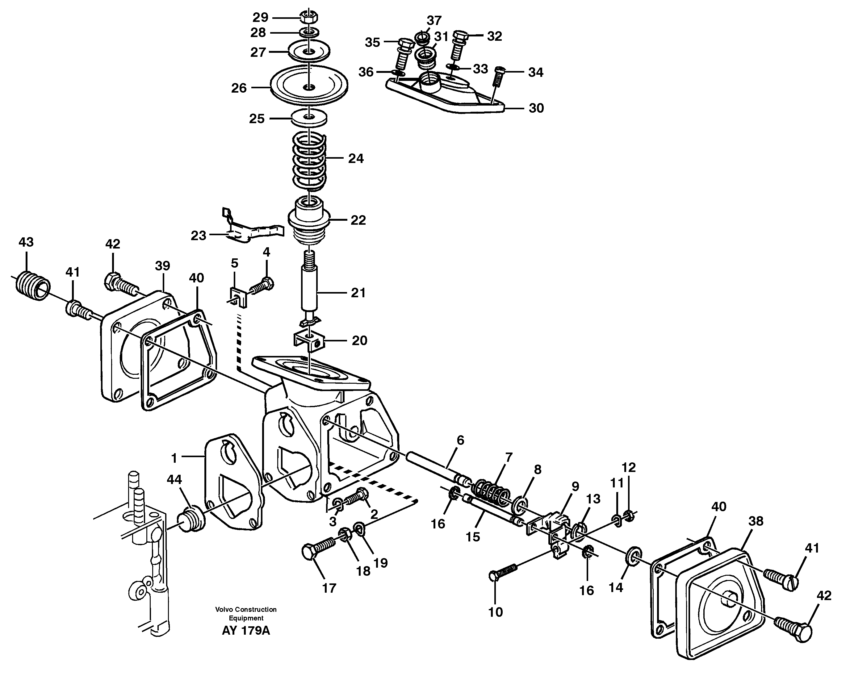 Схема запчастей Volvo L220D - 57569 Smoke limiter L220D SER NO 1001-