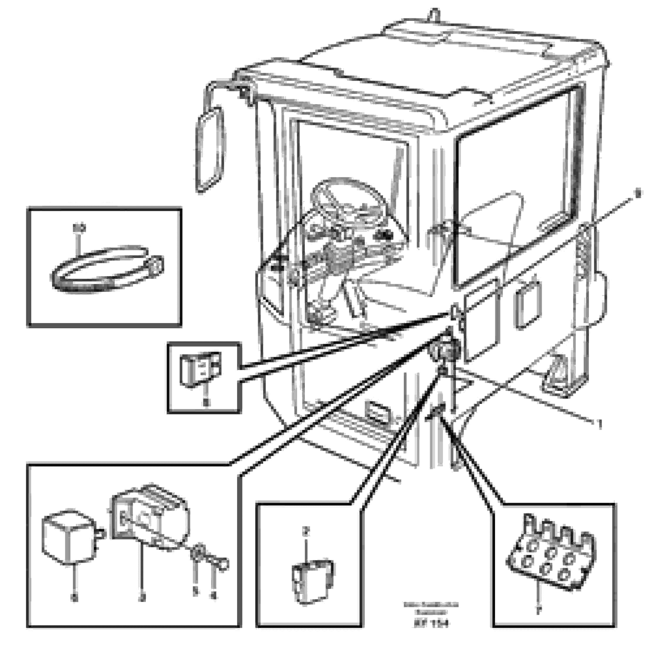 Схема запчастей Volvo L220D - 66894 Cable harness, air-suspensioned seat L220D SER NO 1001-