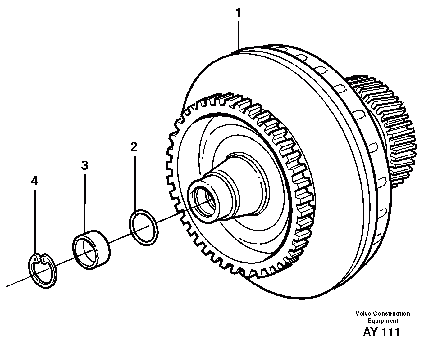 Схема запчастей Volvo L220D - 26731 Torque converter L220D SER NO 1001-