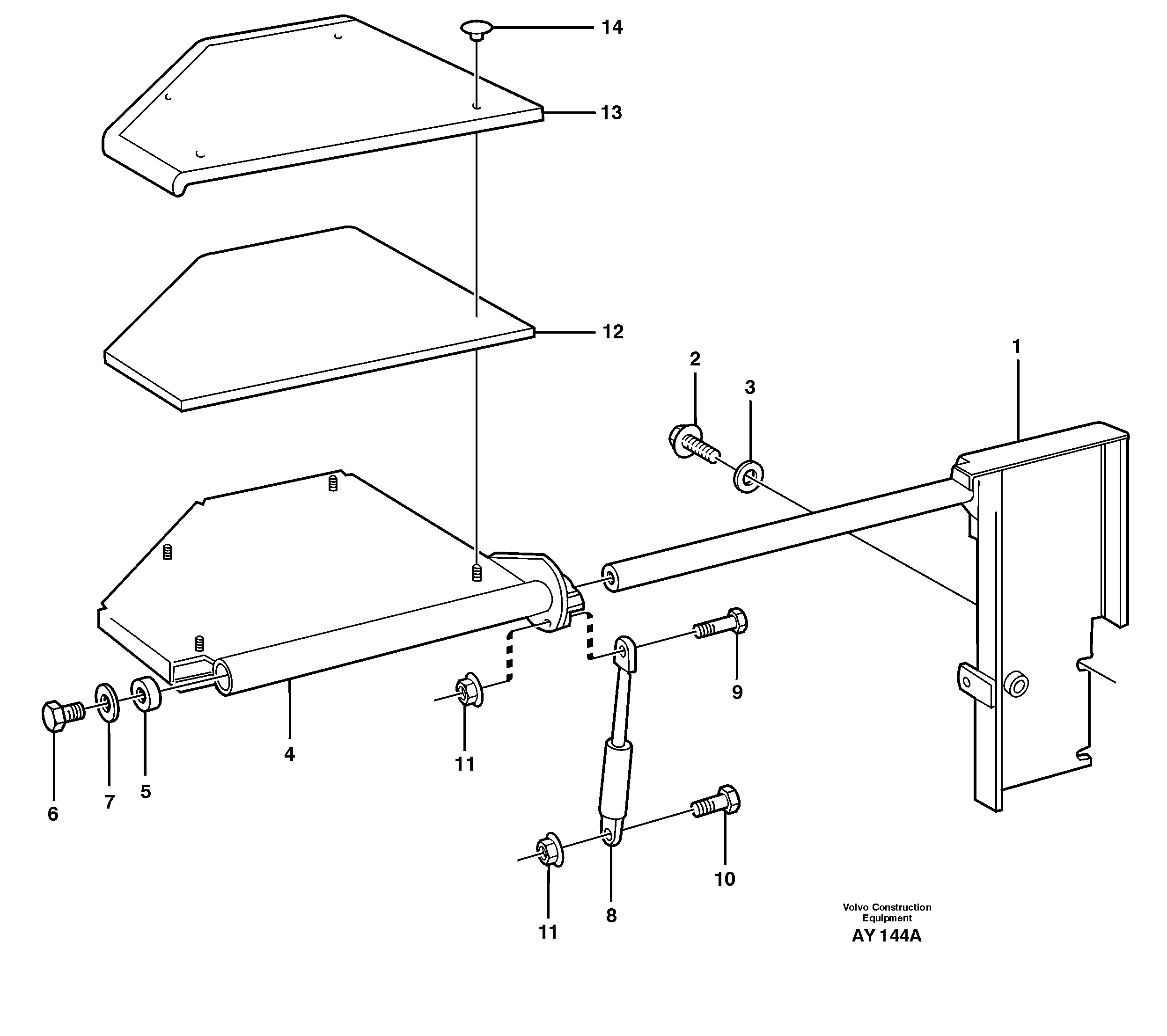 Схема запчастей Volvo L220D - 32803 Instructors seat L220D SER NO 1001-