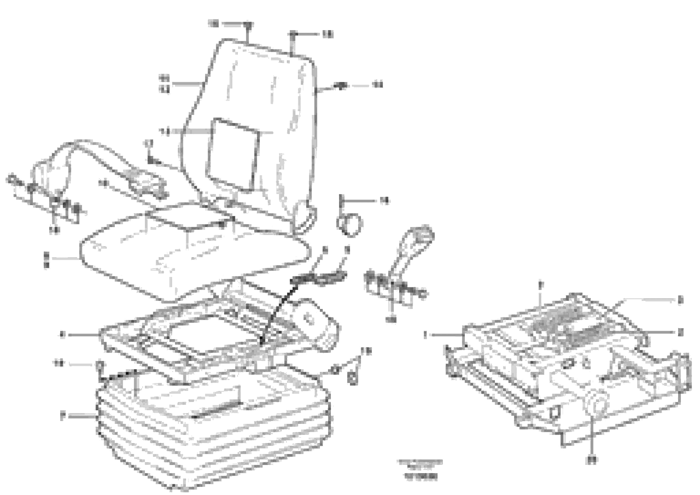 Схема запчастей Volvo L220D - 45227 Operators seat, ISRI L220D SER NO 1001-