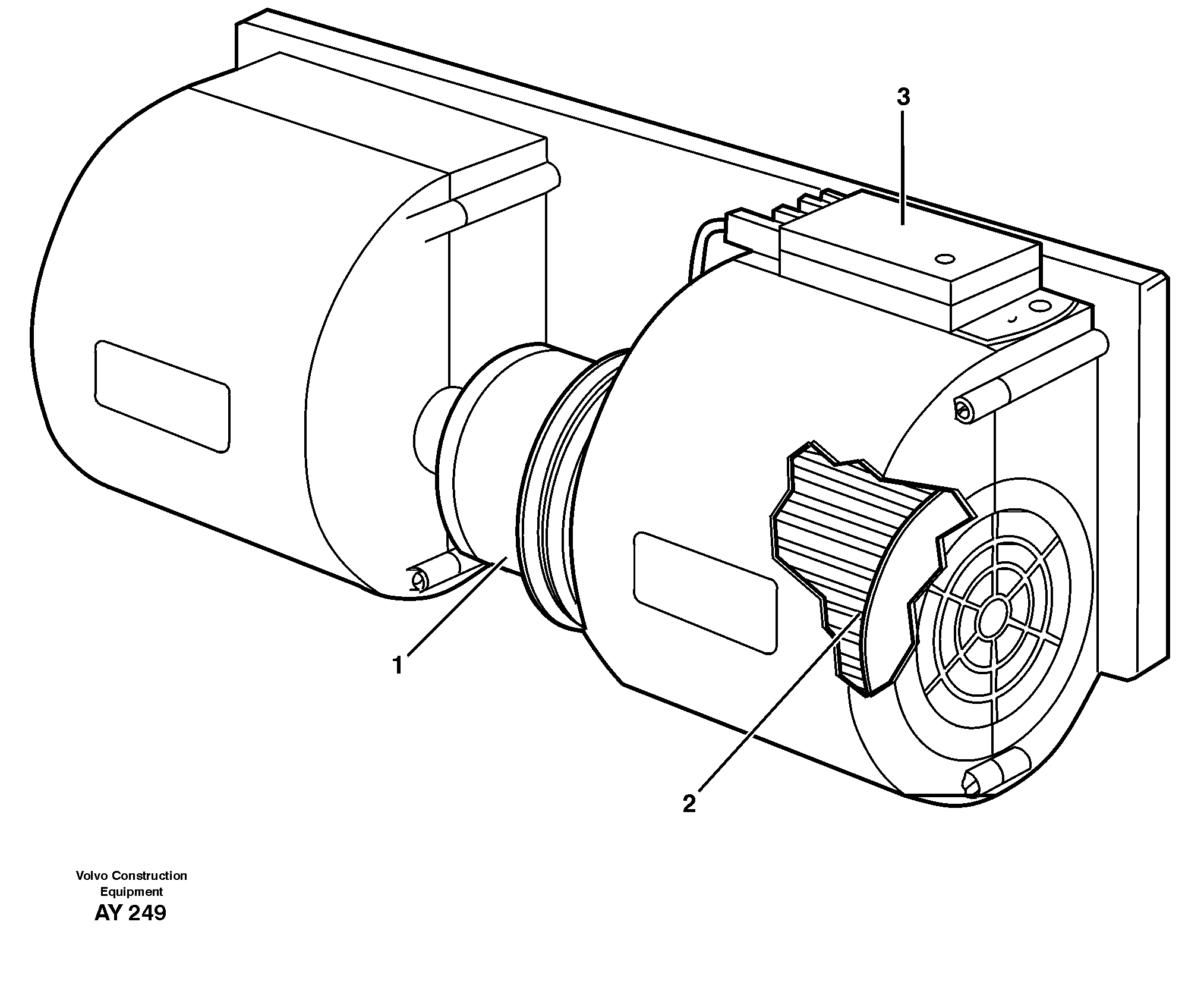 Схема запчастей Volvo L220D - 26612 Fan L220D SER NO 1001-