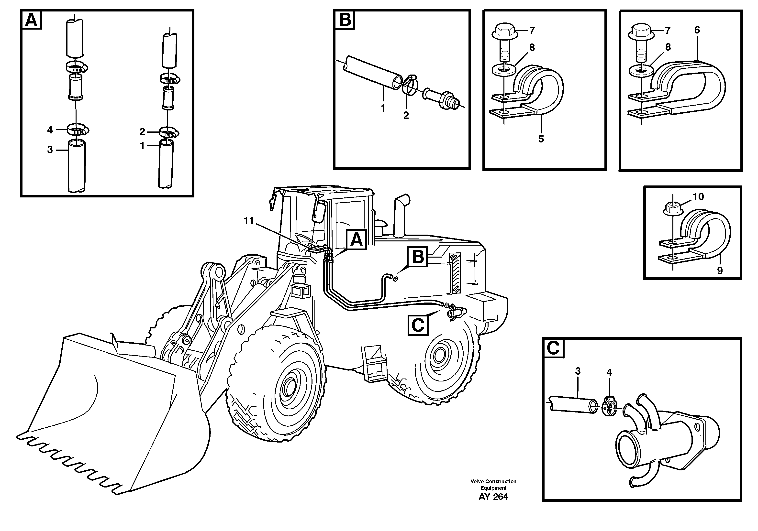 Схема запчастей Volvo L220D - 81635 Система отопления (обогрева) L220D SER NO 1001-