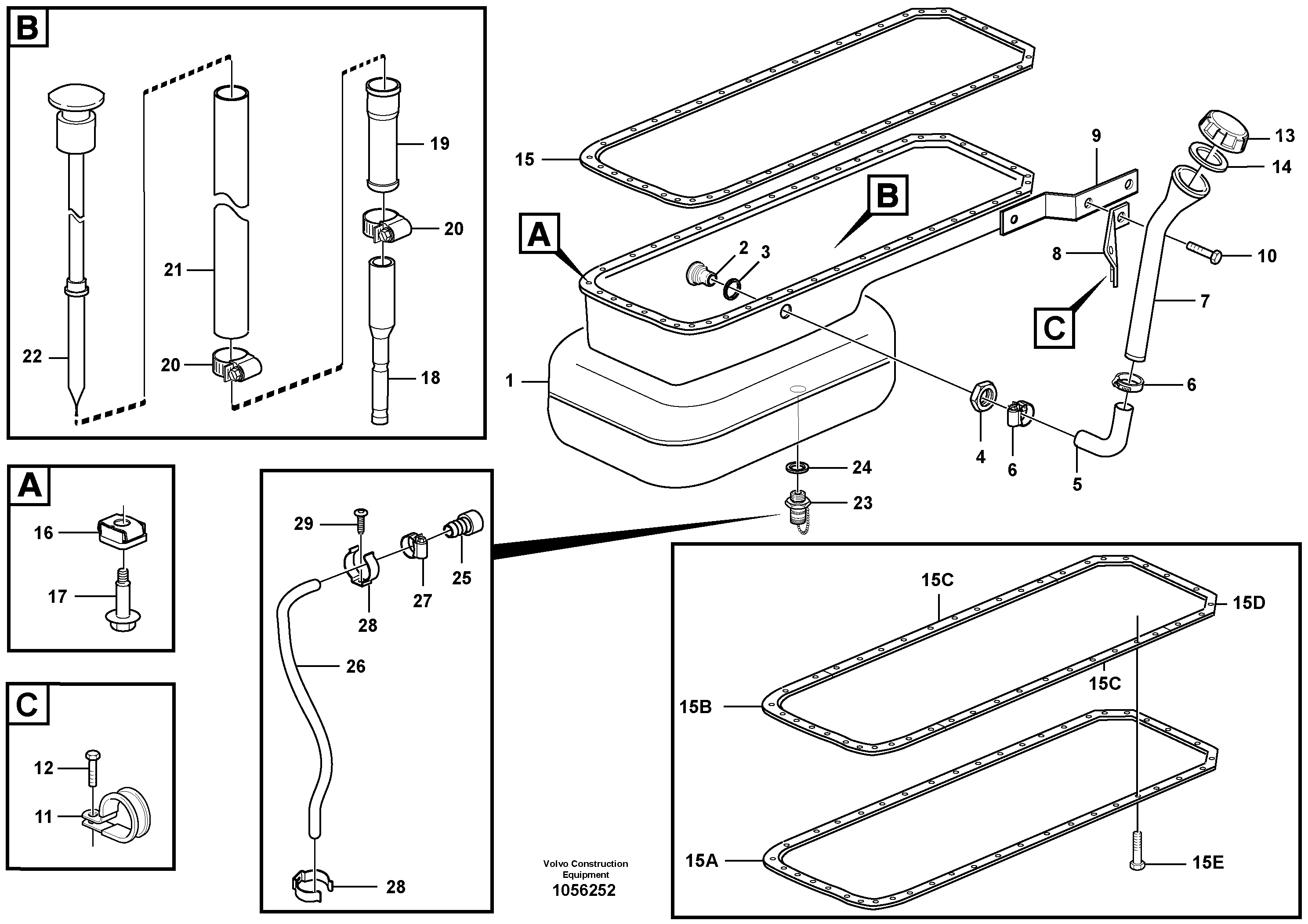 Схема запчастей Volvo L220D - 67791 Oil sump L220D SER NO 1001-