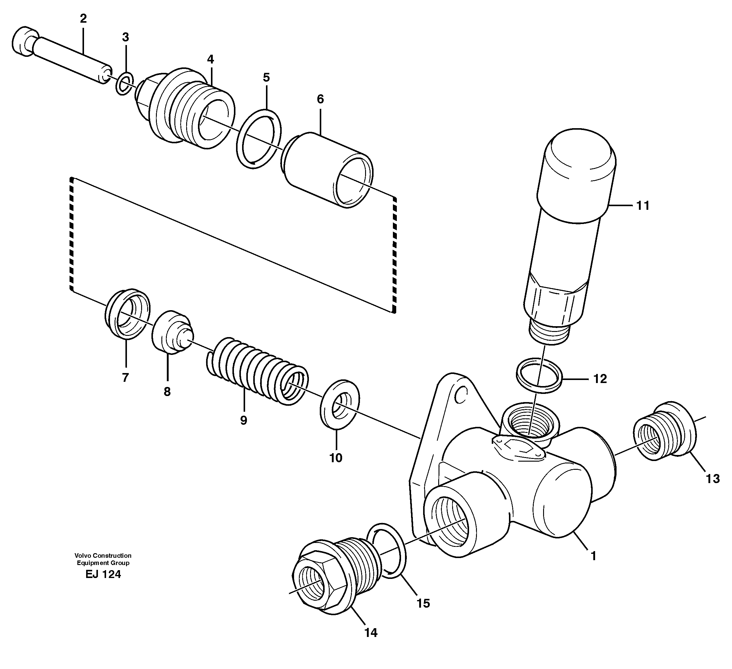 Схема запчастей Volvo L330D - 104054 Feed pump L330D