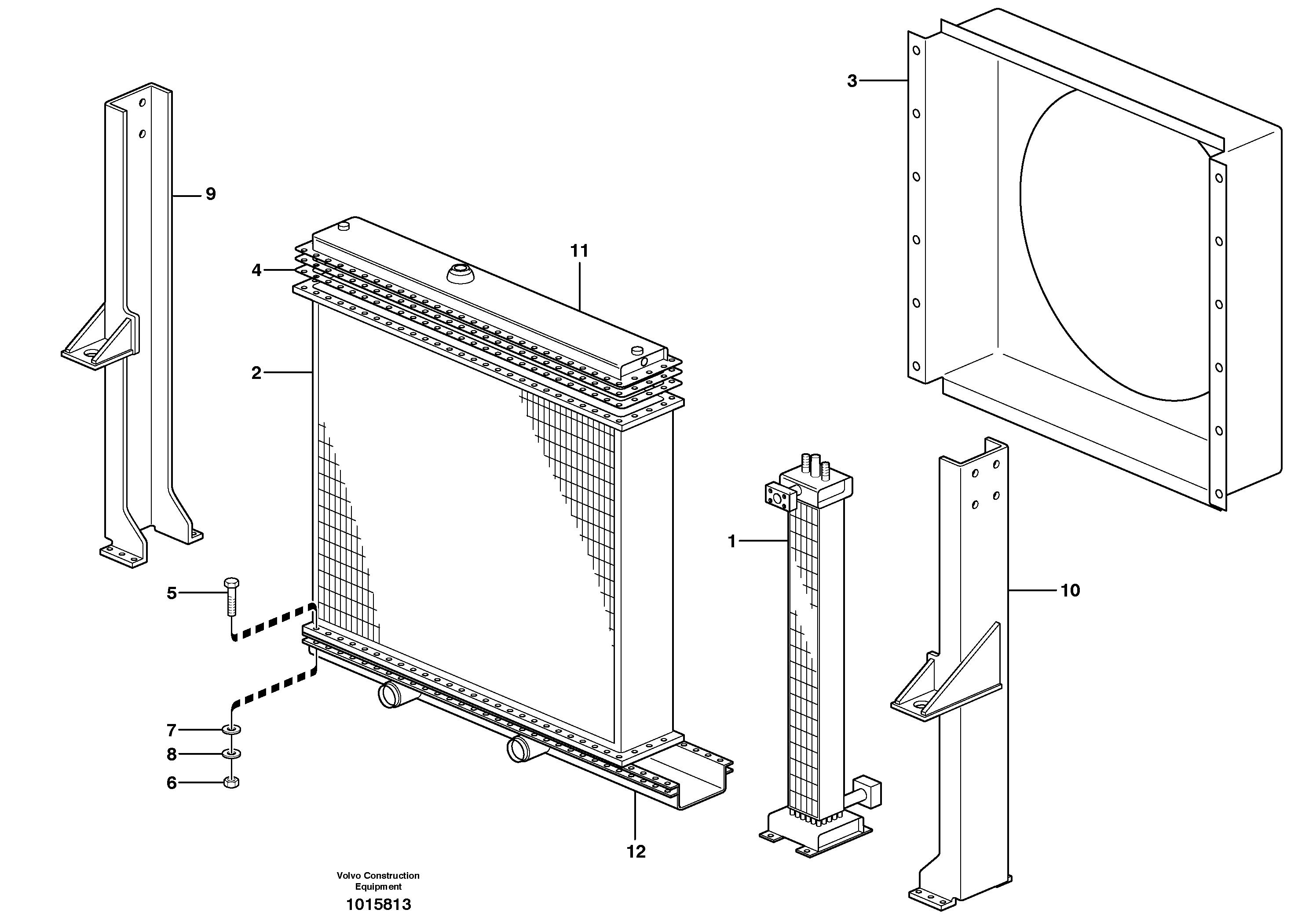 Схема запчастей Volvo L330D - 22613 Радиатор L330D