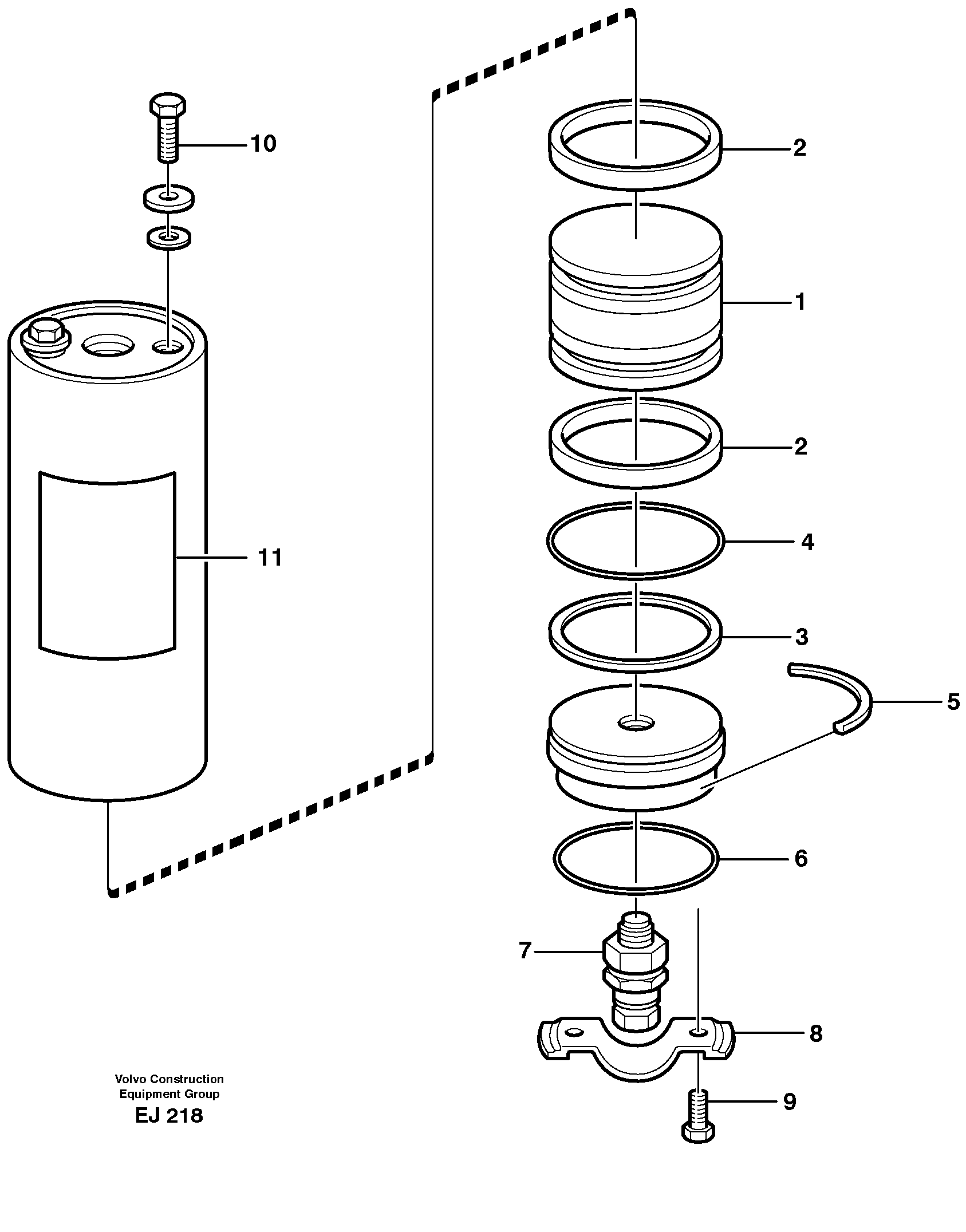 Схема запчастей Volvo L330D - 103386 Гидроаккумулятор L330D