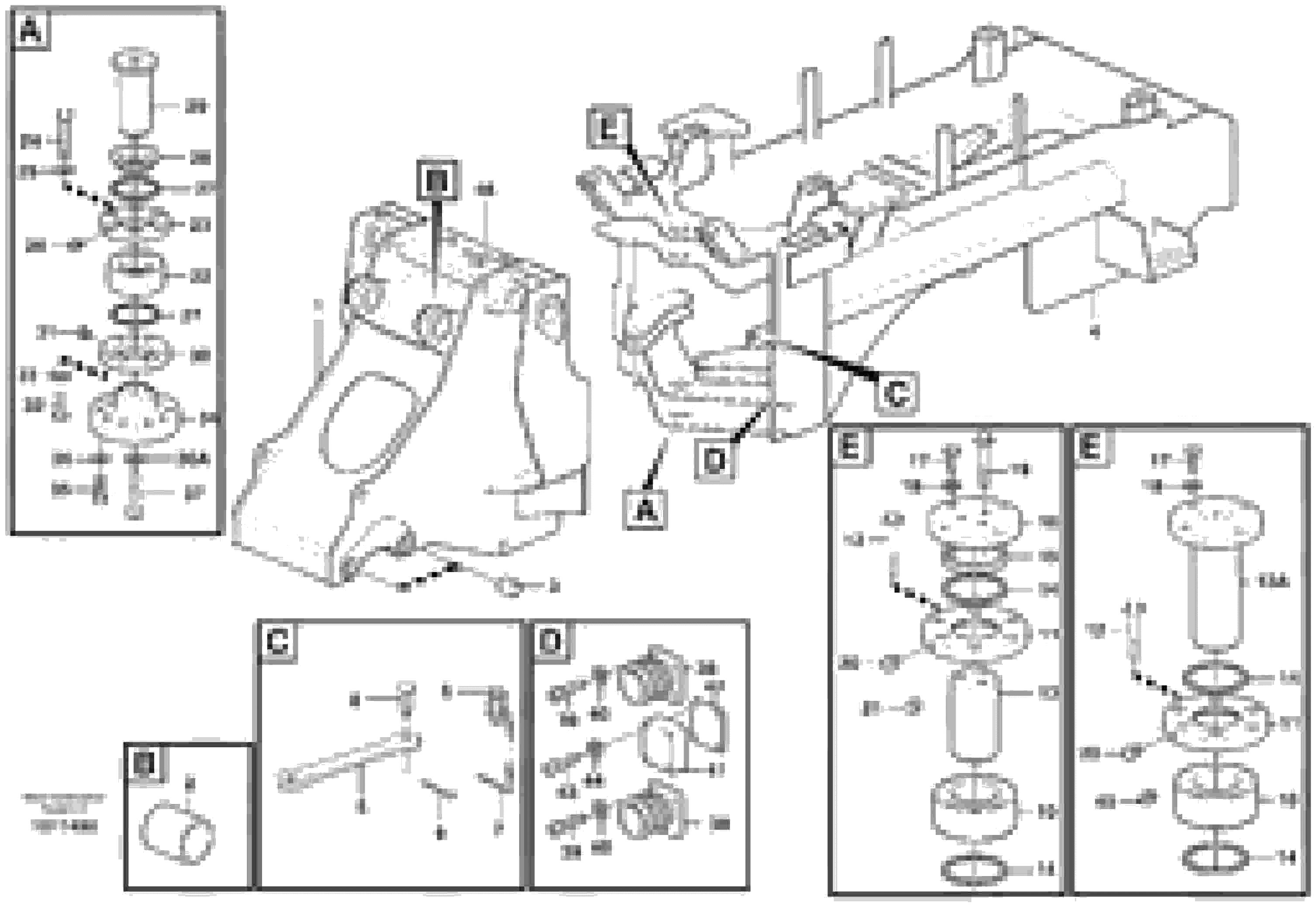 Схема запчастей Volvo L330D - 71860 Frame L330D
