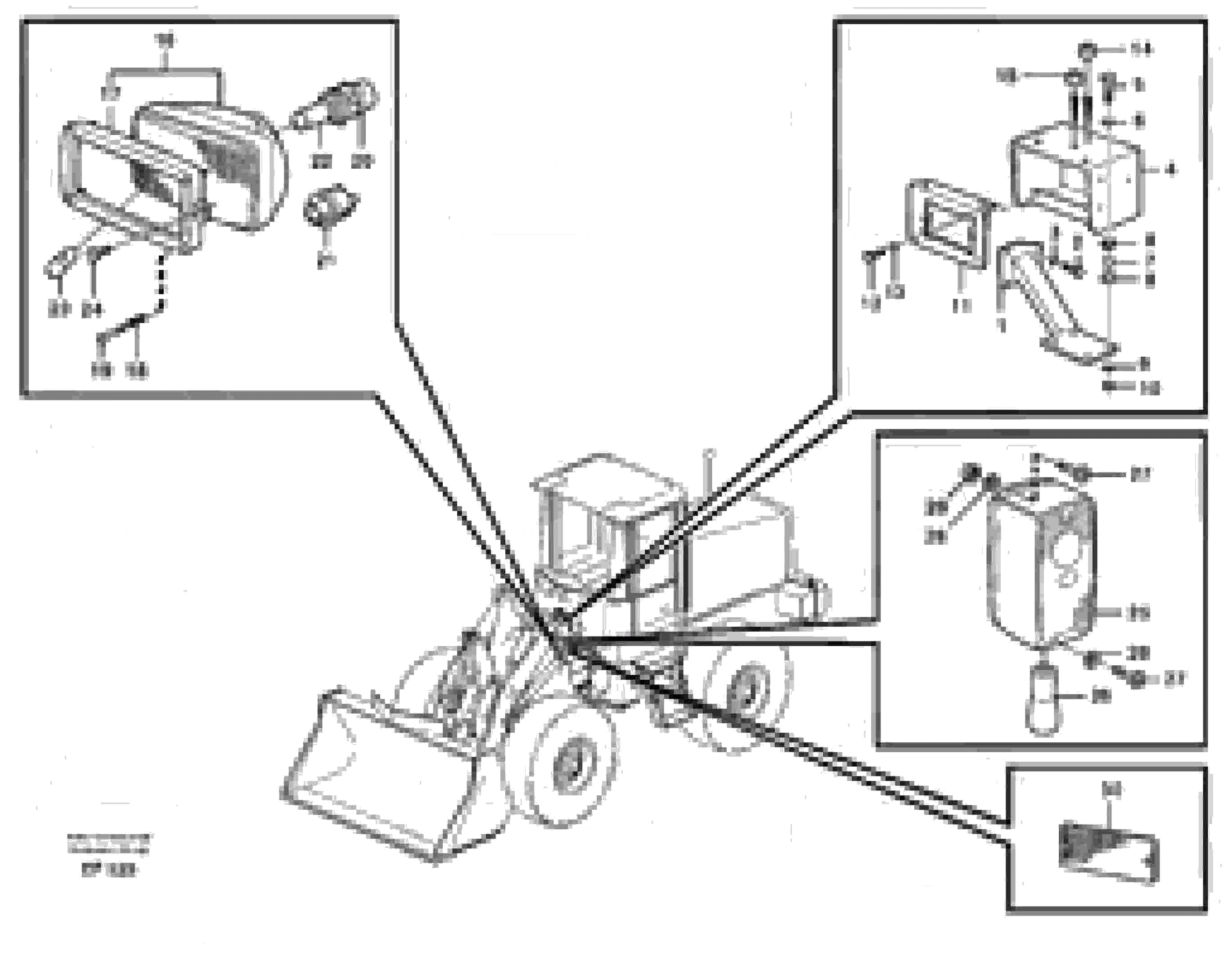 Схема запчастей Volvo L150D - 78057 Lighting, front L150D