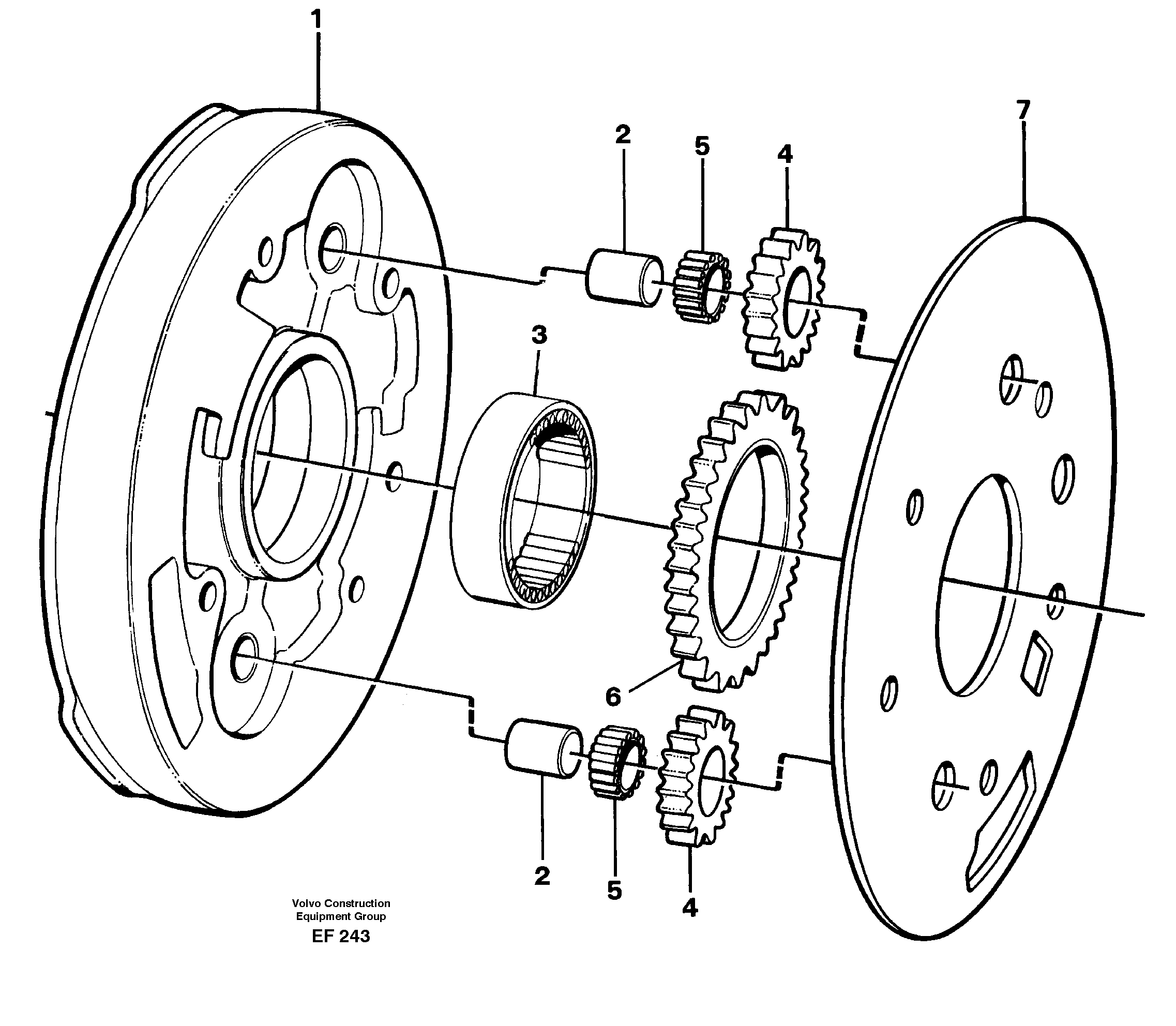 Схема запчастей Volvo L150D - 19425 Насос L150D
