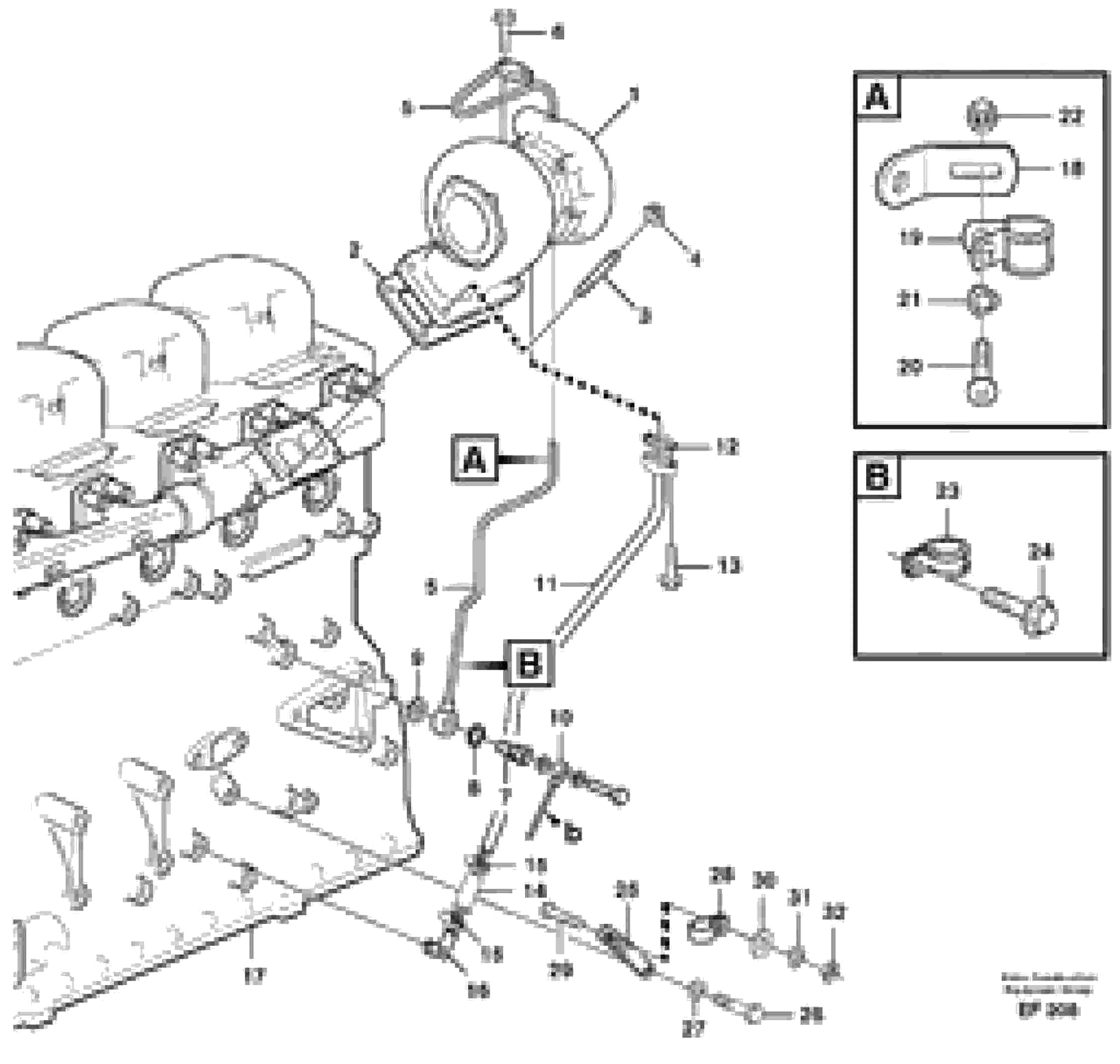 Схема запчастей Volvo L150D - 67559 Турбокомпрессор (турбина) с установочными деталями L150D