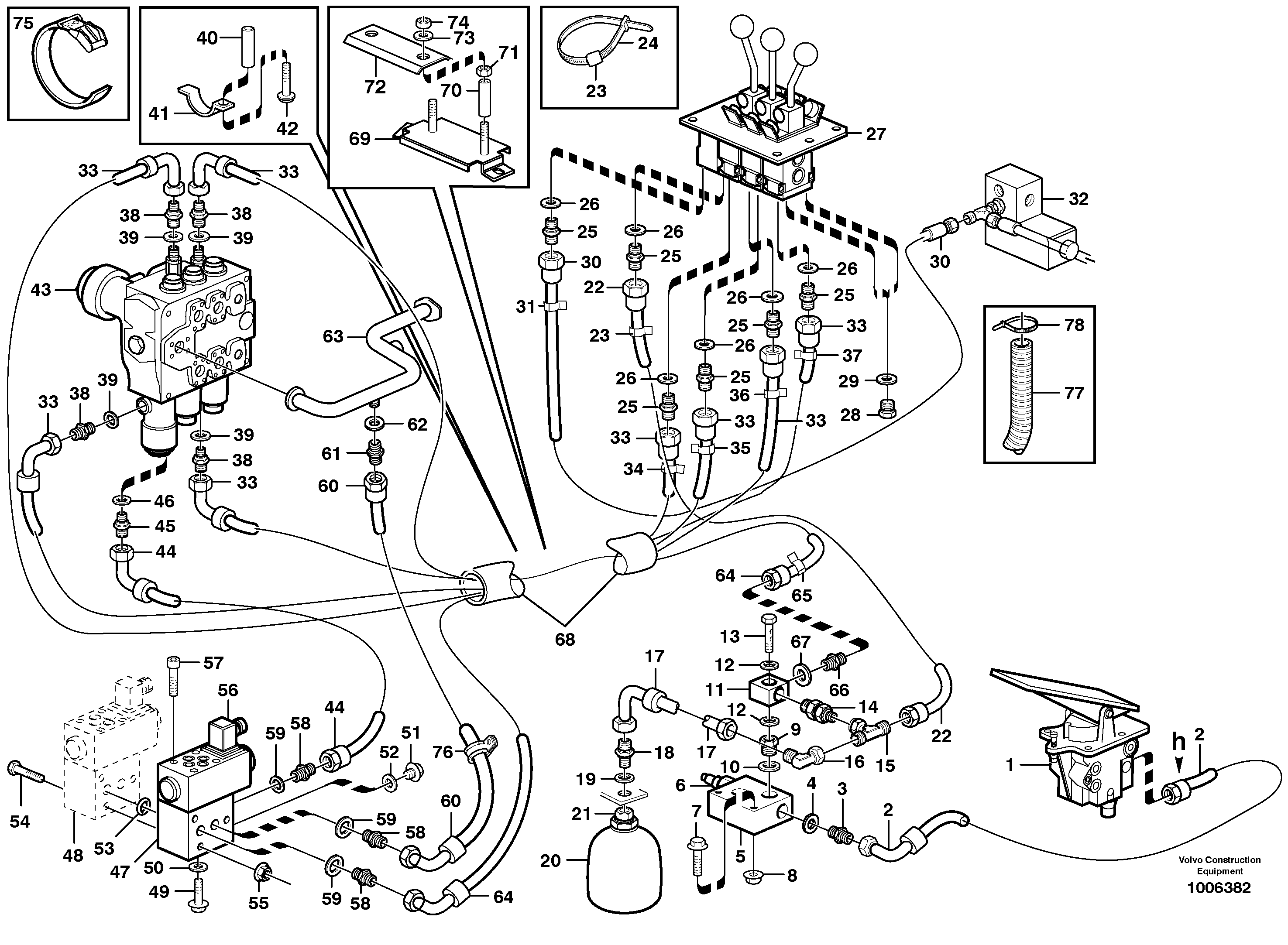 Схема запчастей Volvo L150D - 86710 Servo - hydraulic L150D