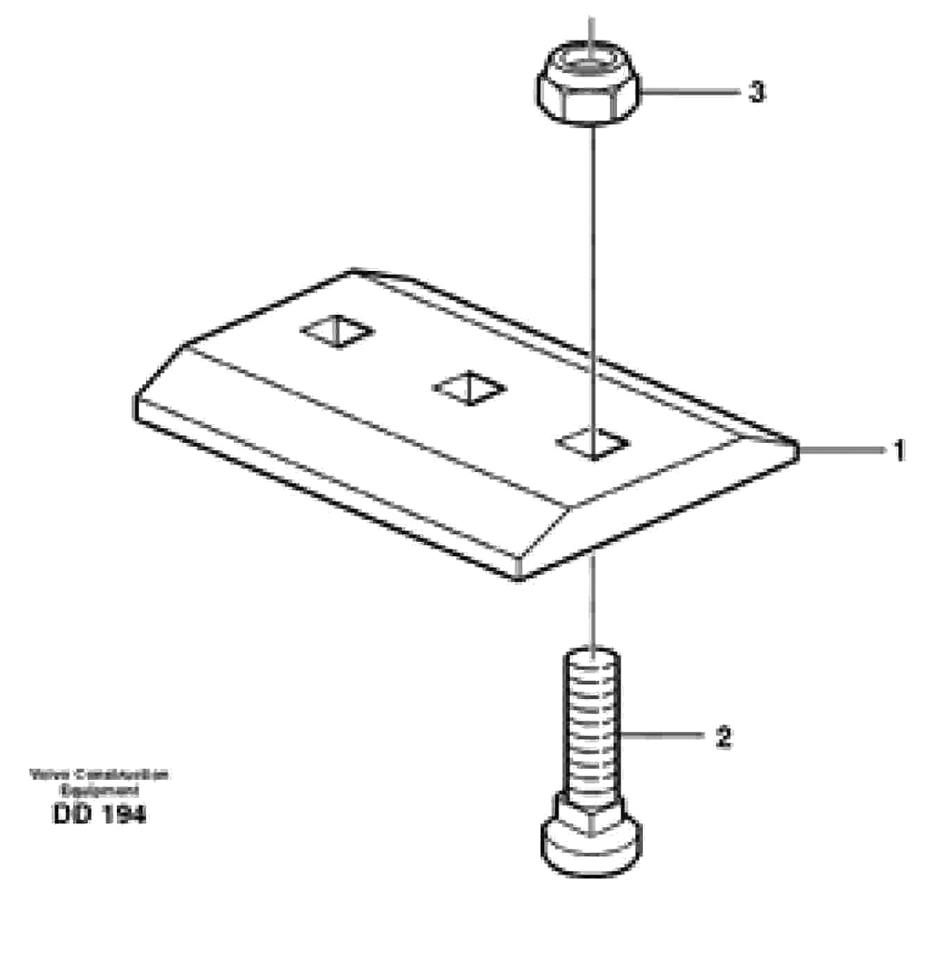 Схема запчастей Volvo L50D - 5728 Segment ATTACHMENTS ATTACHMENTS WHEEL LOADERS GEN. D - E